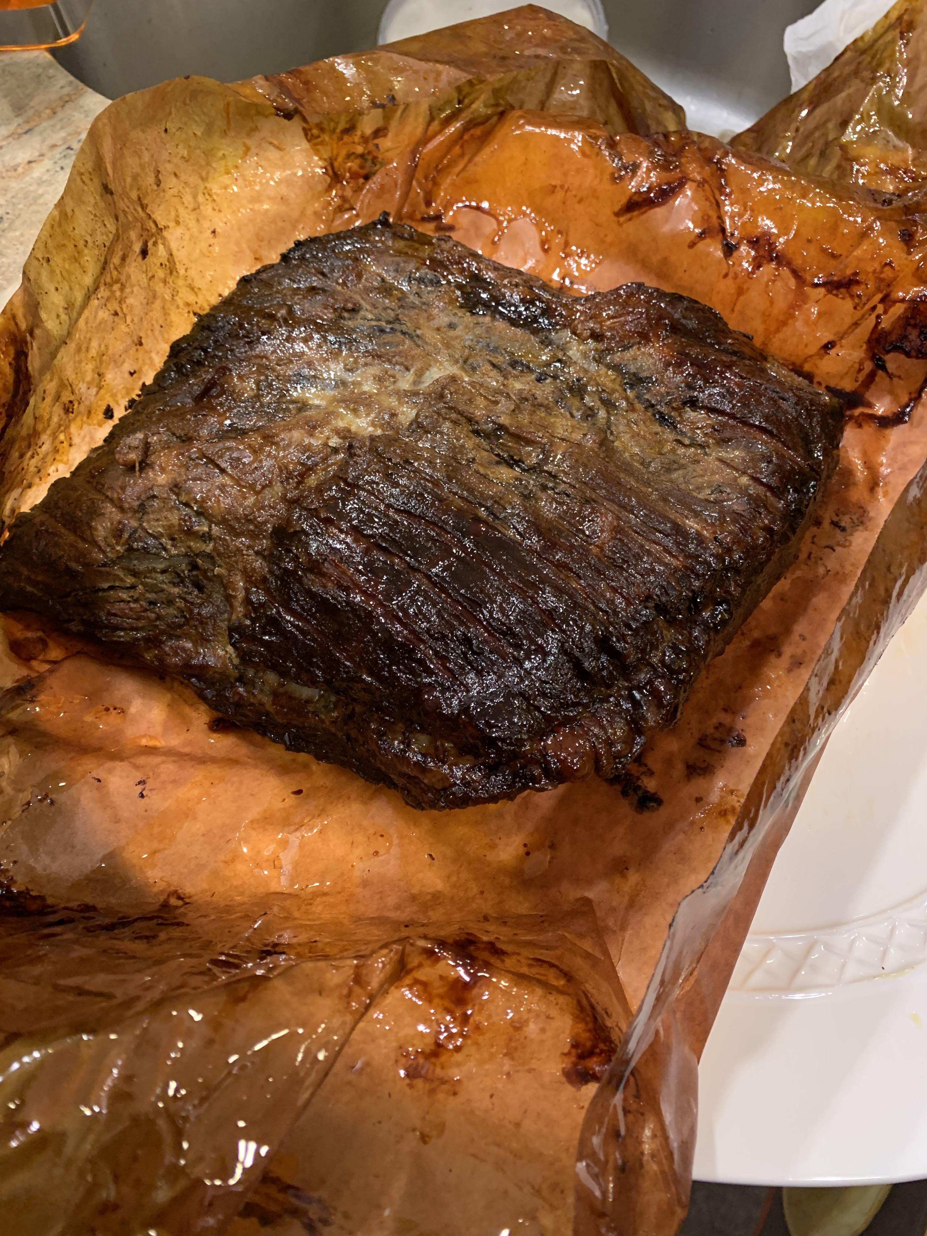 [Homemade] Slow cooked. 11 hour brisket. 225 degrees in smoker. r/food