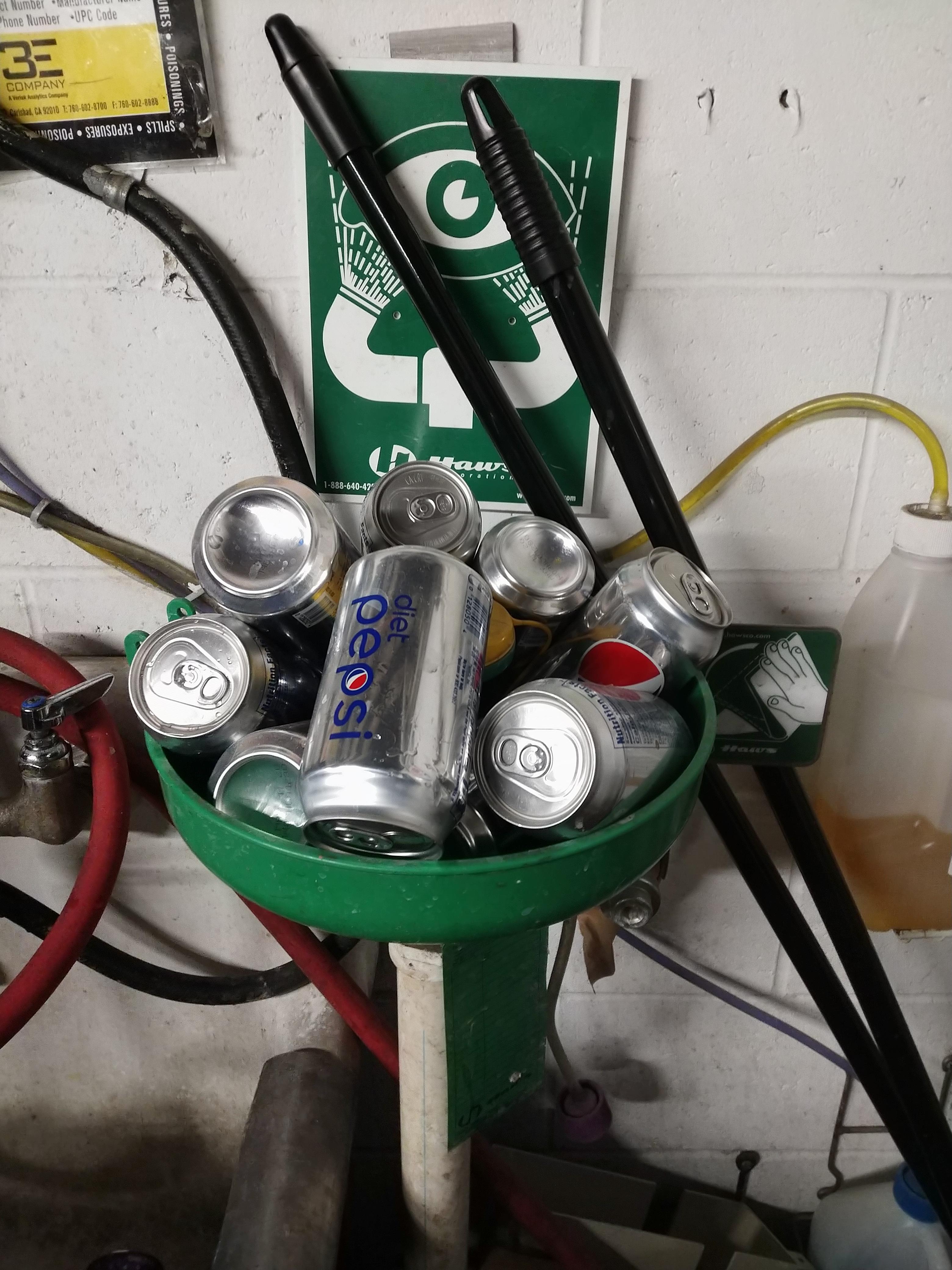 Eye wash station? No! Free soda station! r/kroger