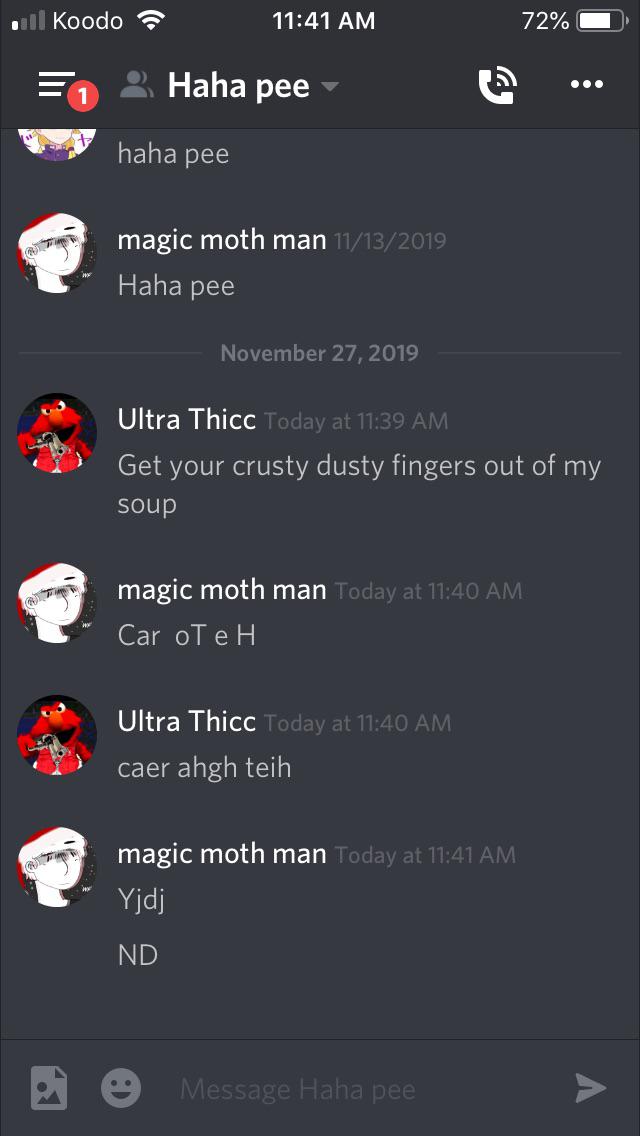 Good ol’ foods class discord group r/ihadastroke