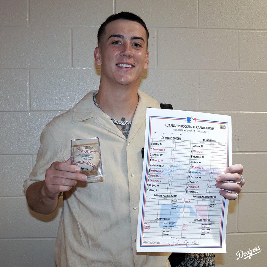 Congratulations to Bobby Miller on his debut and first Major League win