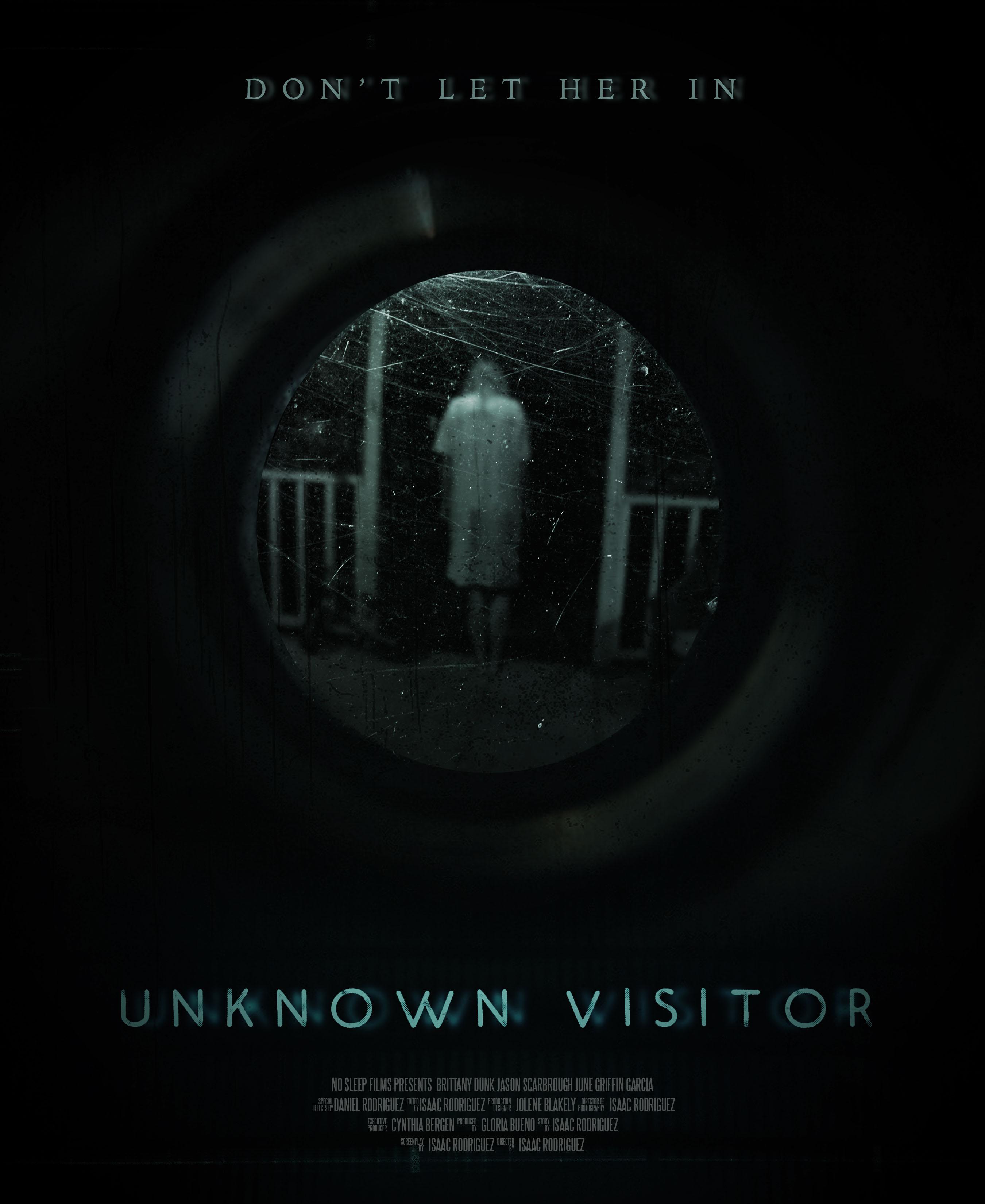 Poster for the film UNKNOWN VISITOR The first horror movie to take