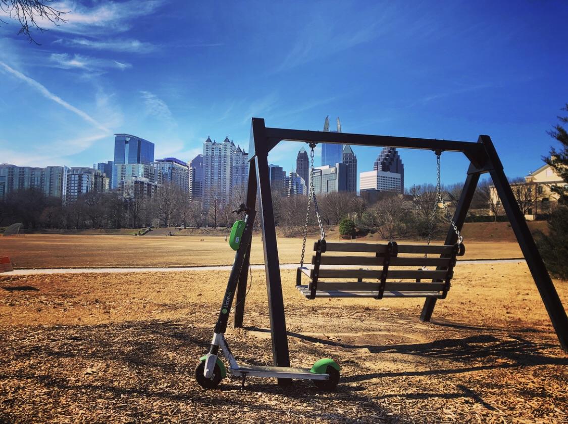 Visiting Atlanta Solo. You guys have a beautiful city! Riding this scooter around the entire