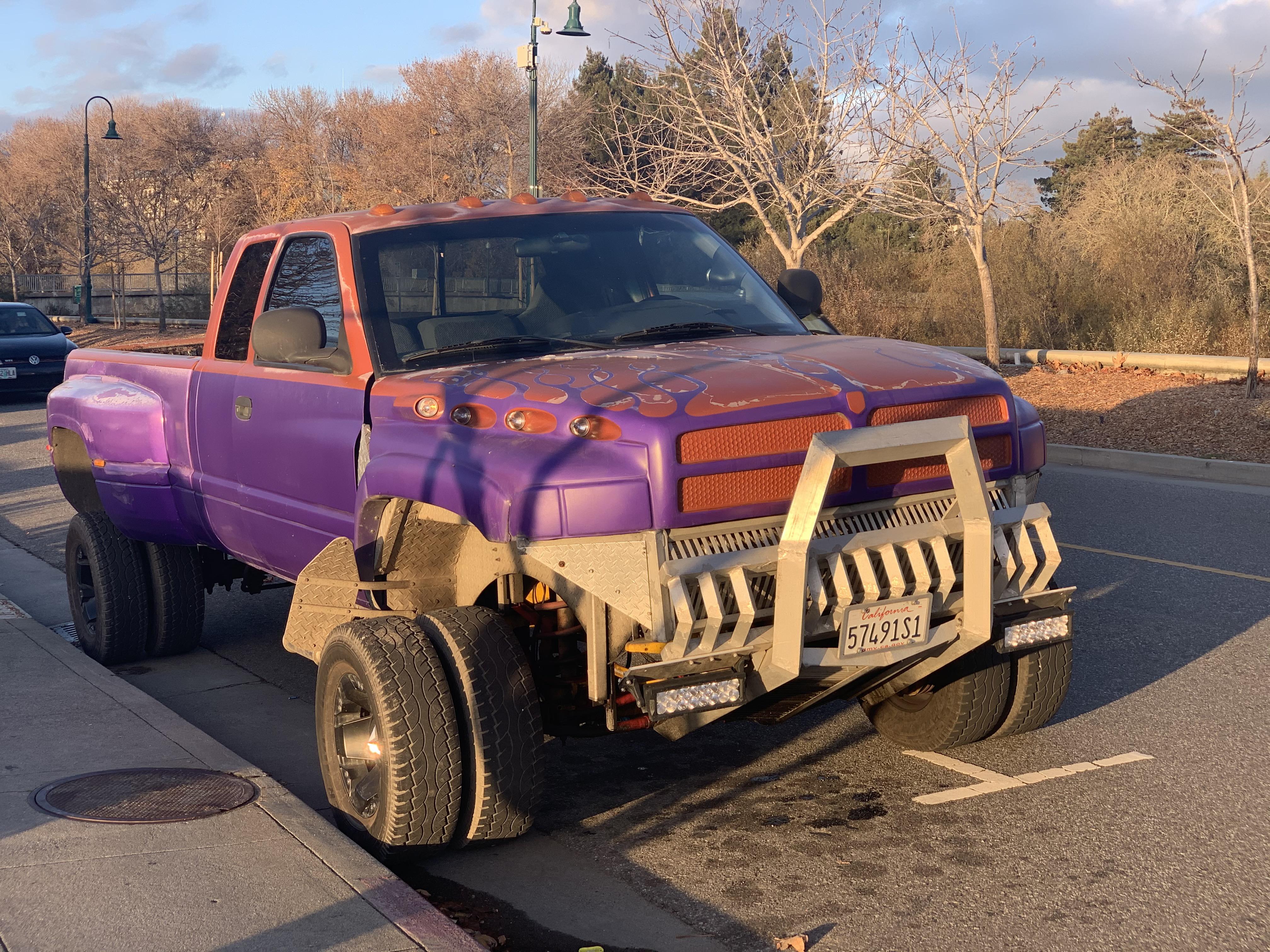 Never seen duallys in the front before.. r/Shitty_Car_Mods