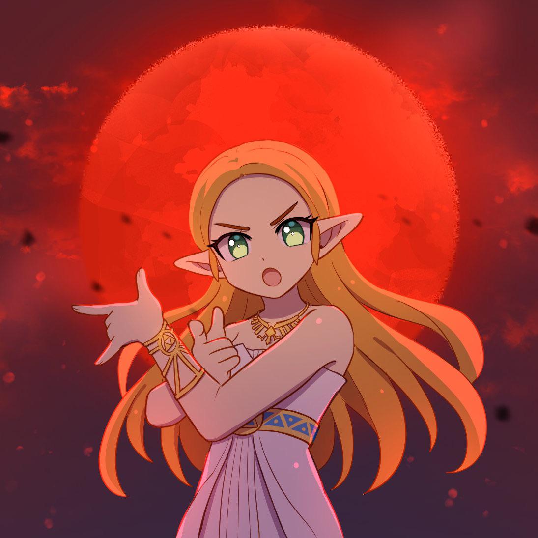 [BOTW] Zelda blood moon by entiqua r/zelda