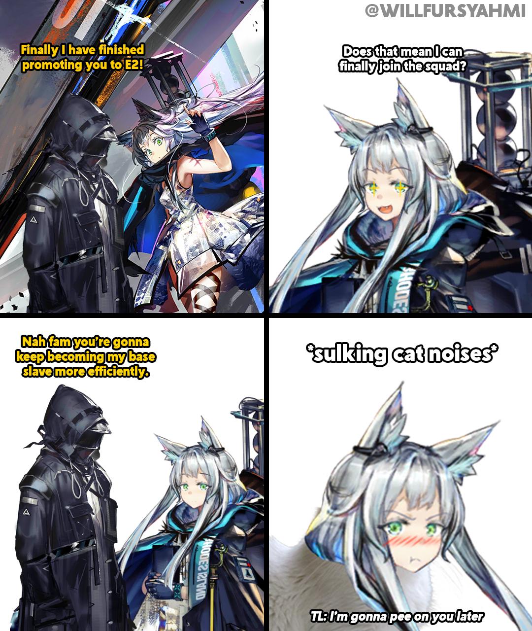 Sorry Rosmontis but you need to keep farming my gold exp everyday r