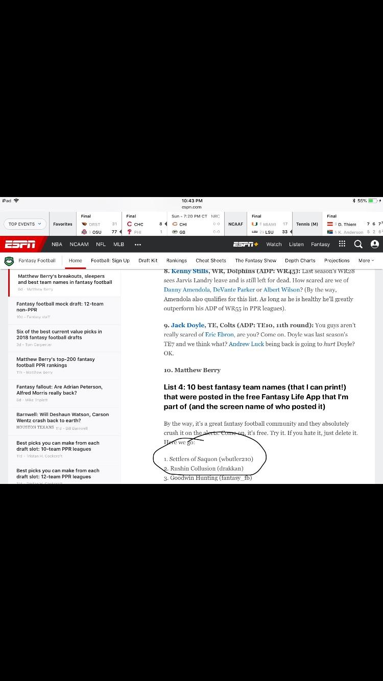 Espn Fantasy Football Login Page