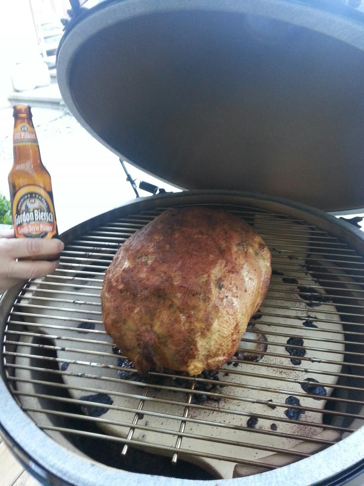 First thing I ever smoked a bacon wrapped turducken. My brother got me