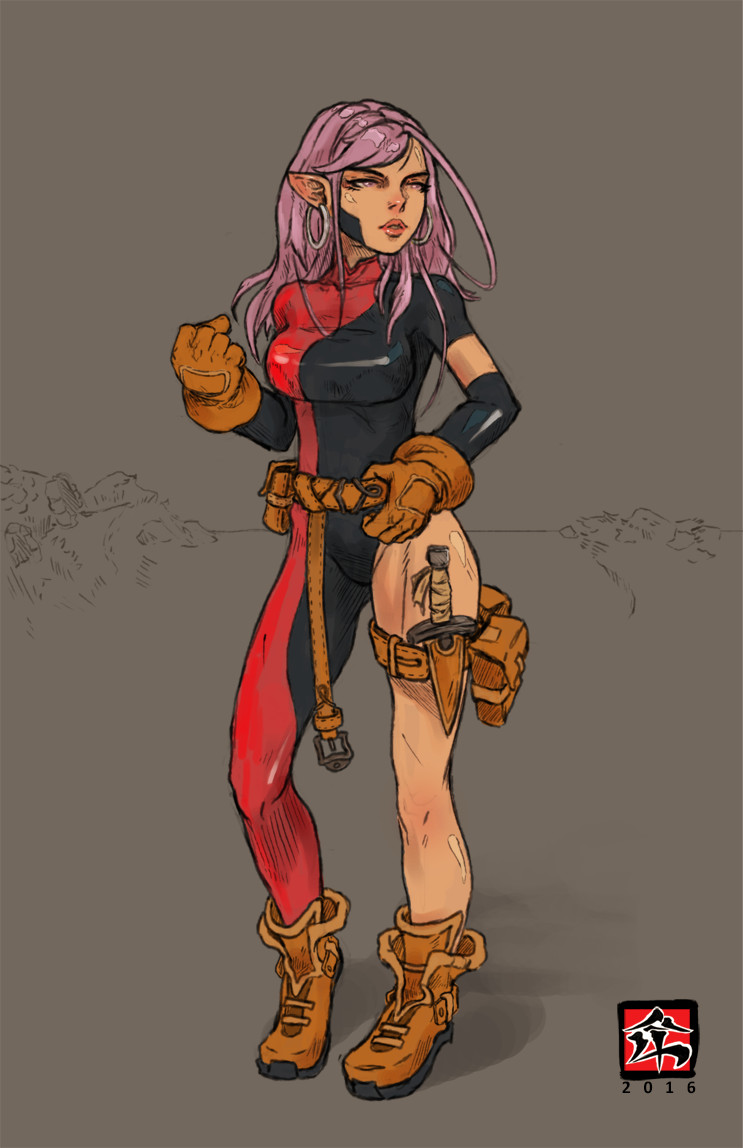 Elf Concept for my Fantasy World worldbuilding