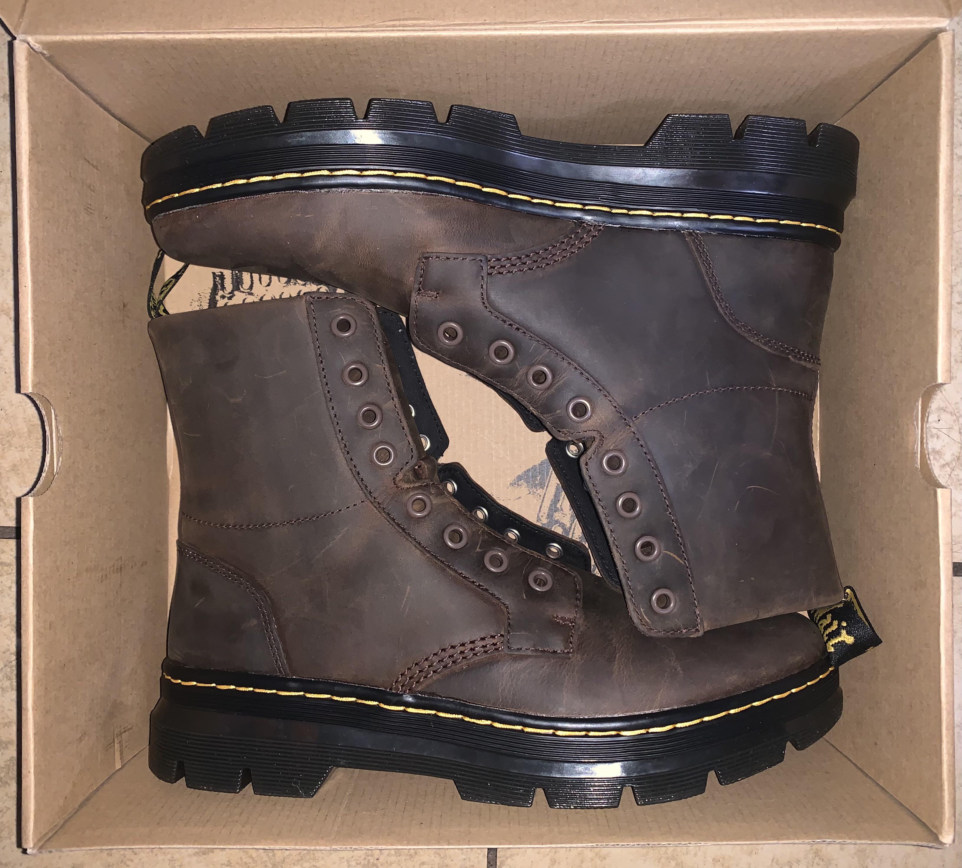 Just got my first pair of Dr. Martens Crazy Horse Combs Boot. What