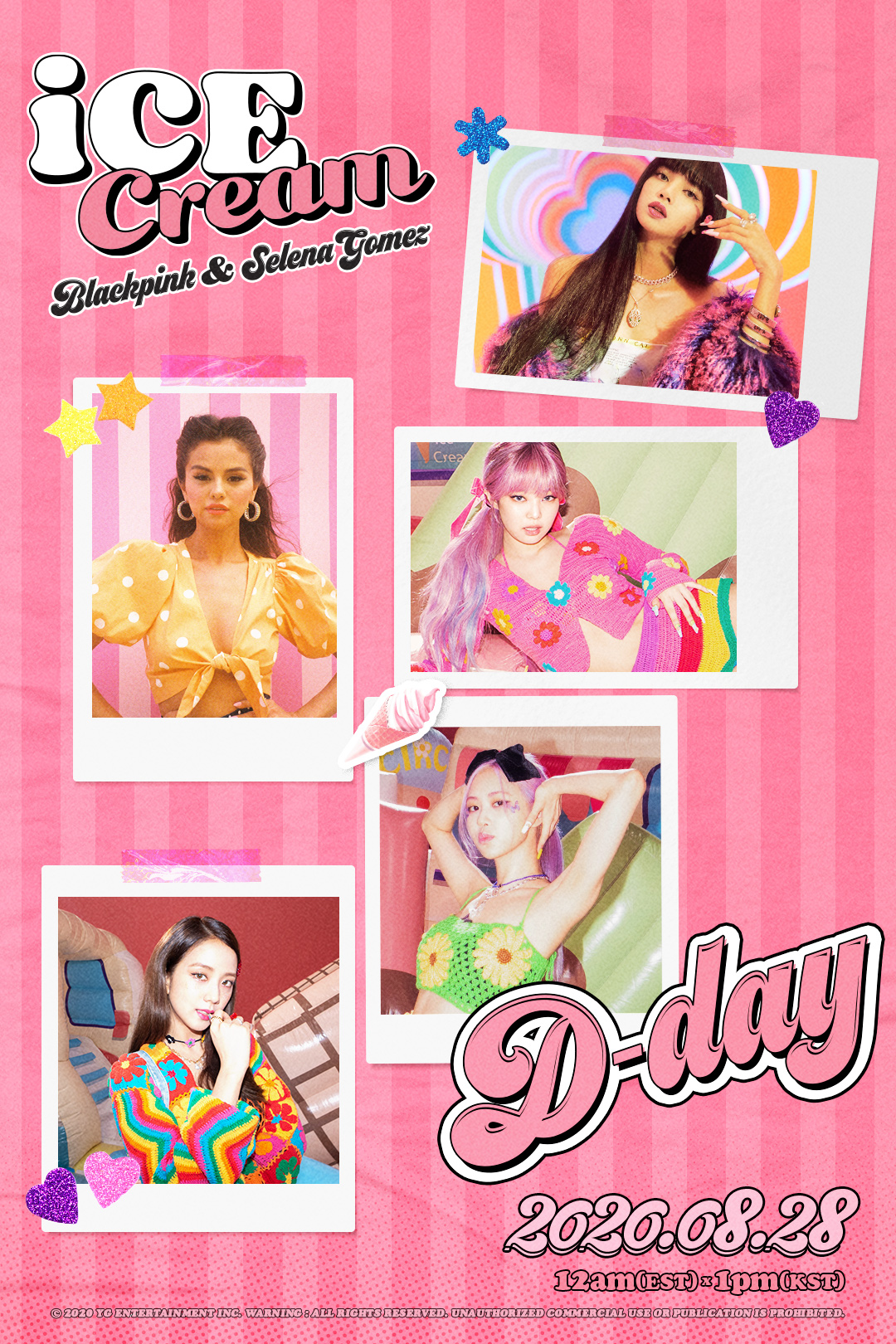 BLACKPINK x Selena Gomez Ice Cream (DDay Teaser Poster) r/kpop