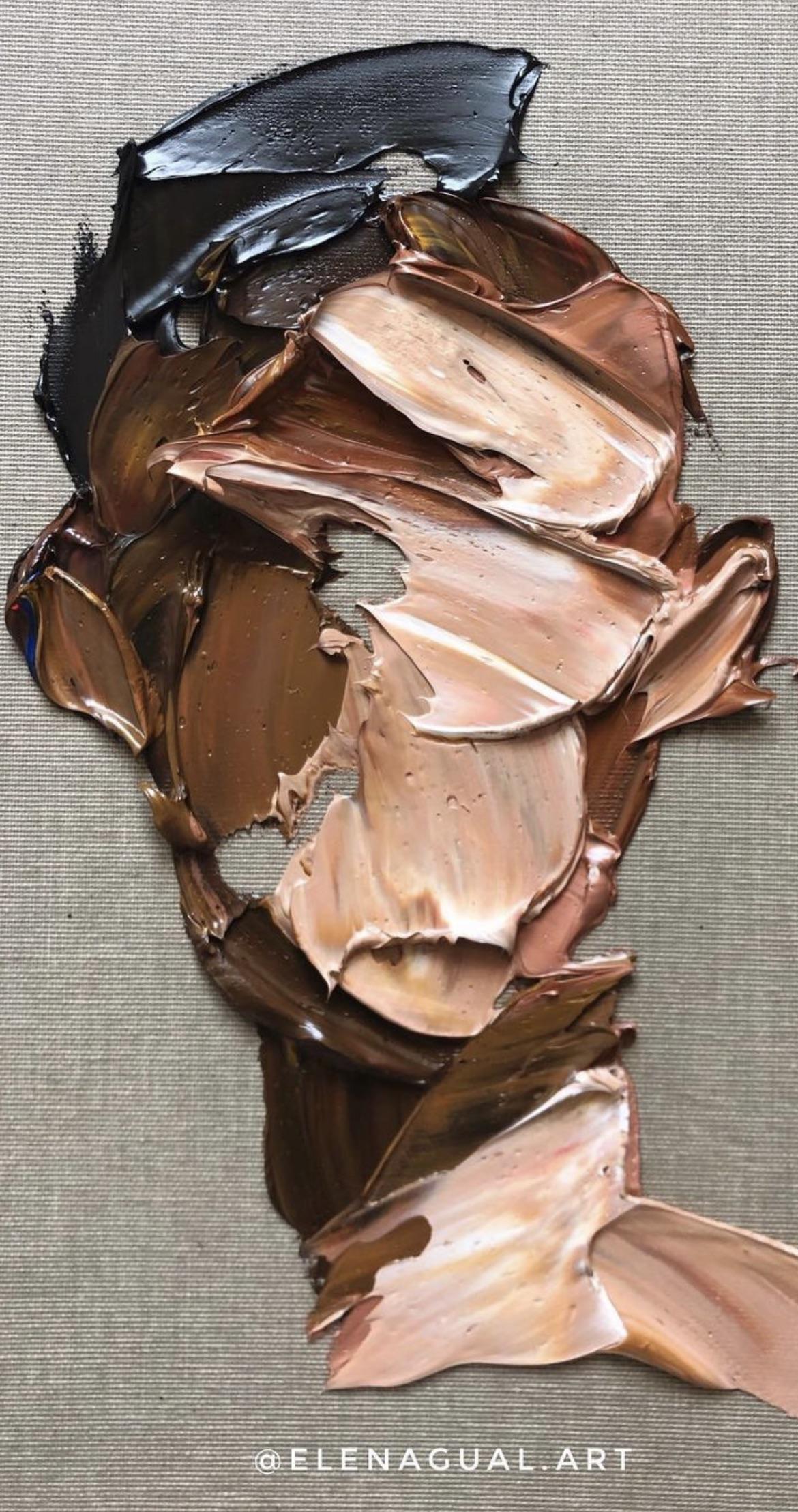 Please tell me how to get this oil painting texture for impasto style