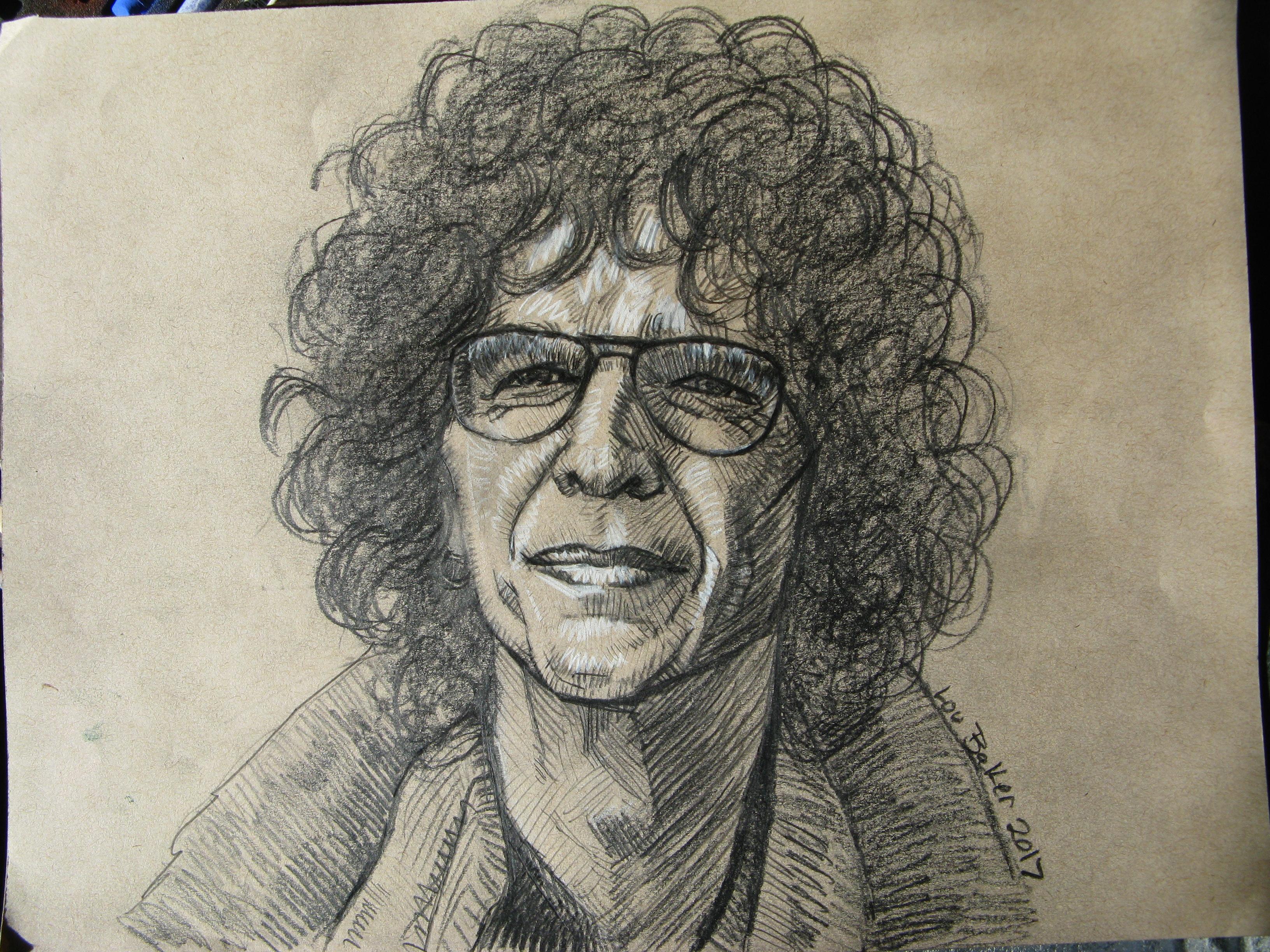 Howard Stern Original Pencil ARt 10 by 12" wanted to share howardstern