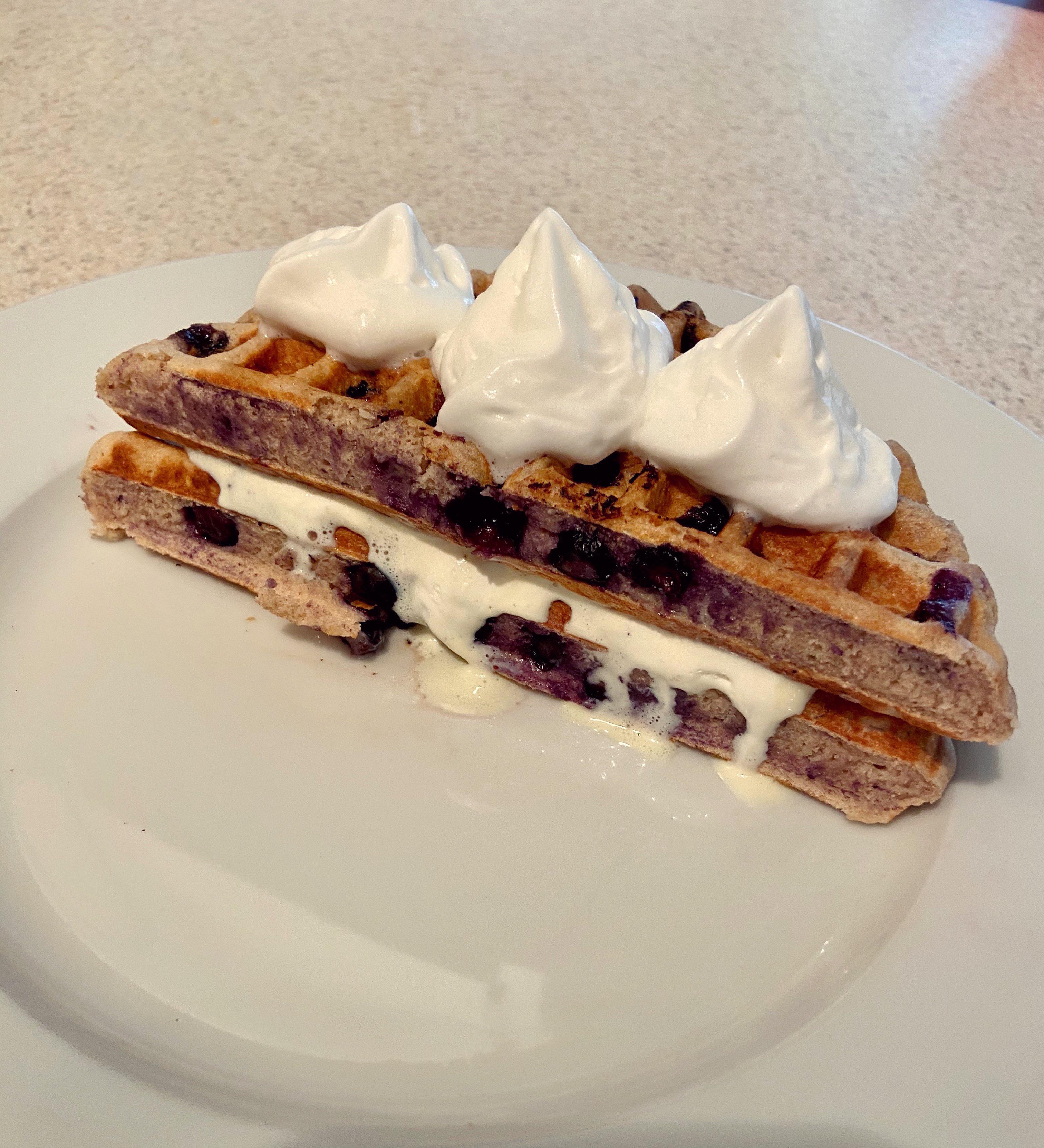 Really proud of this one Blueberry waffle sandwich at 264 calories