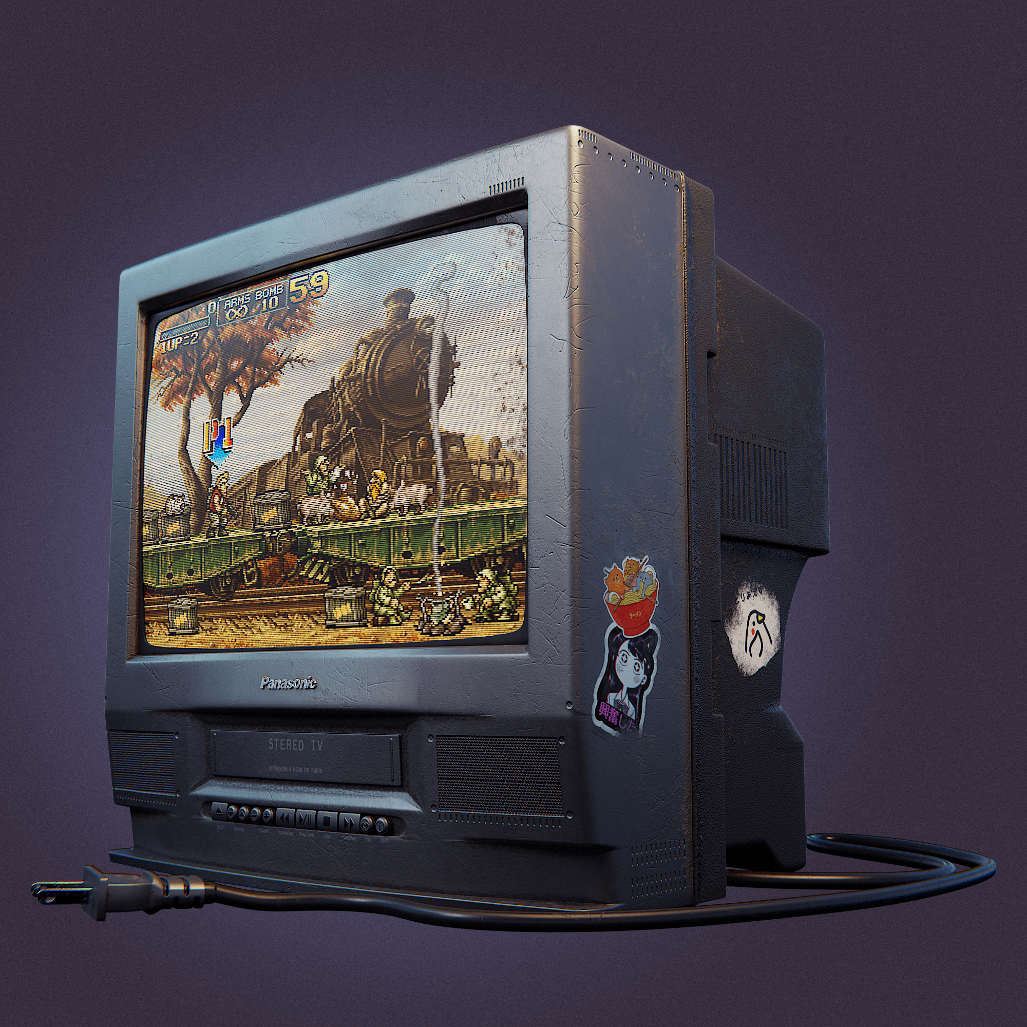 CRT monitor r/blender