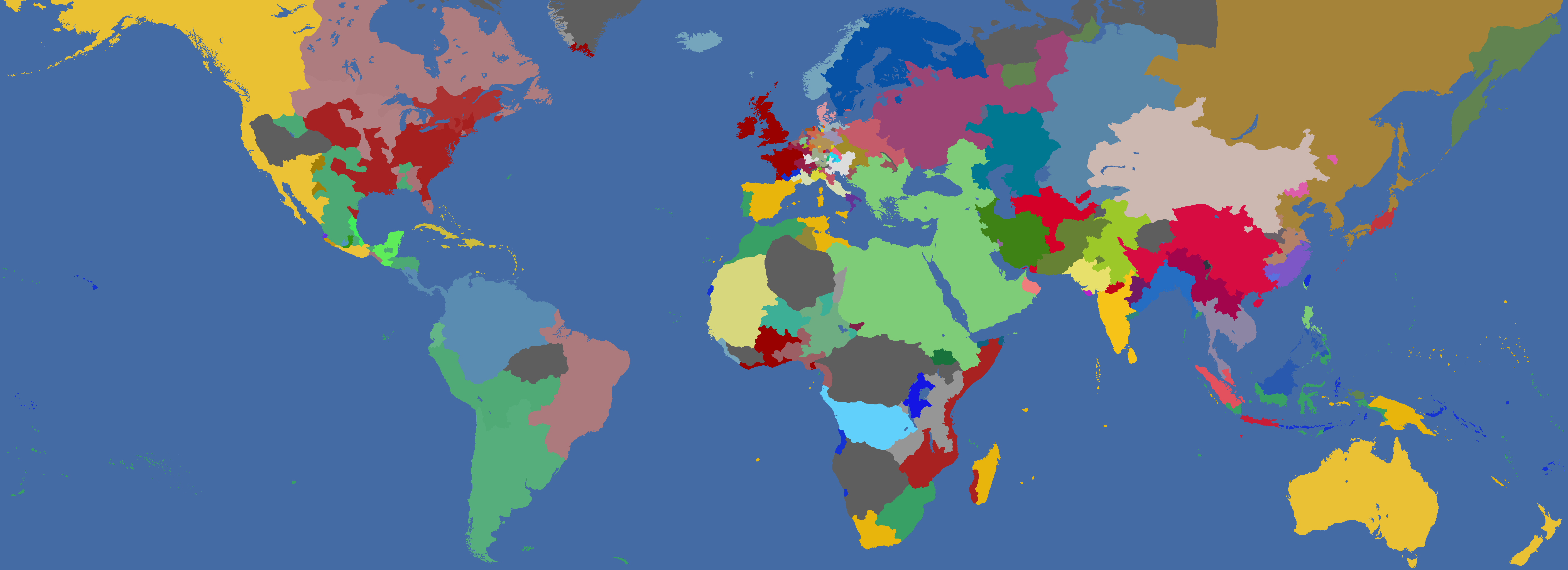 My first game of EU4 as Great Britain completed! It ain't much but it's