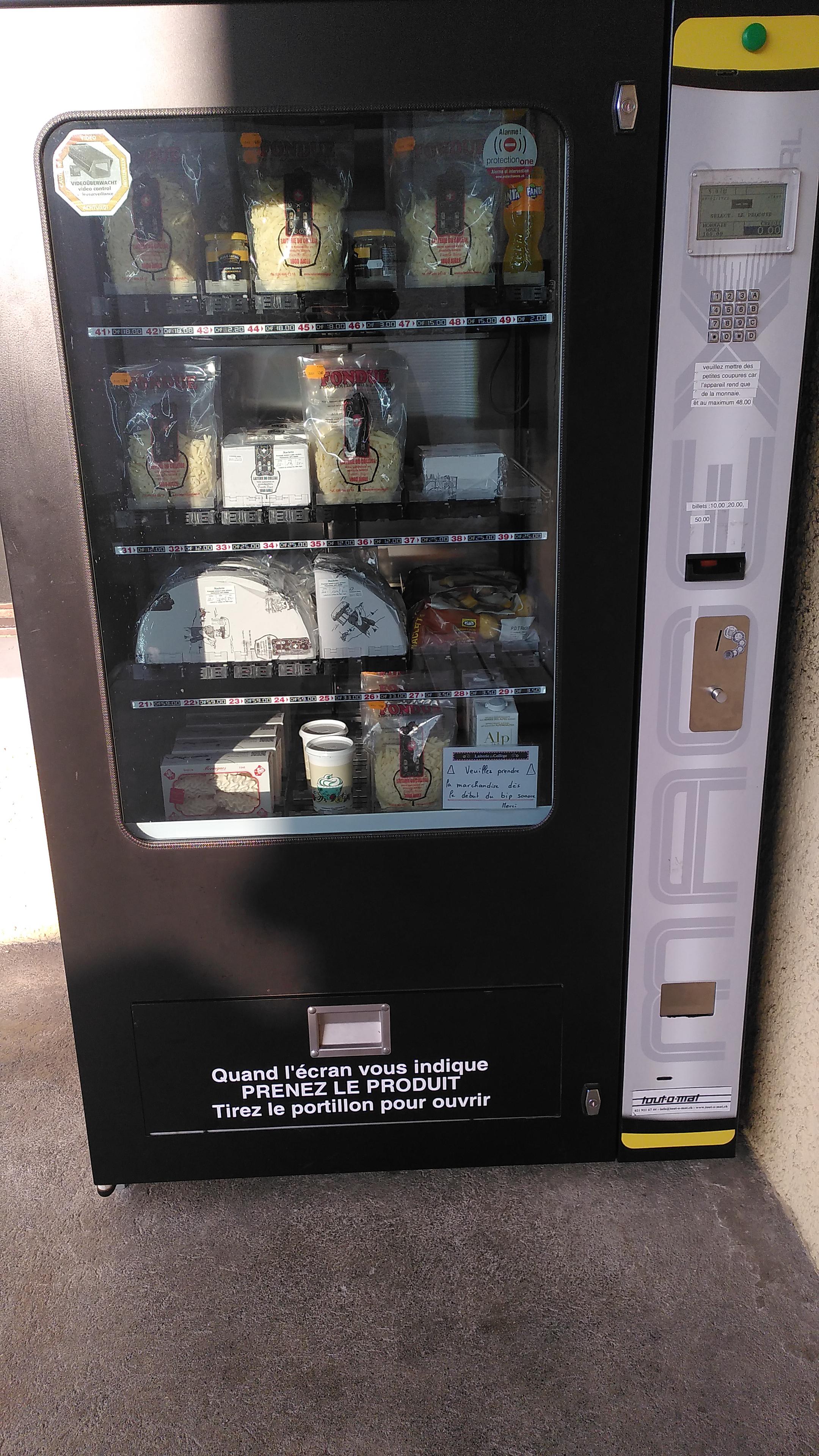 Fondue vending machine in Switzerland r/pics