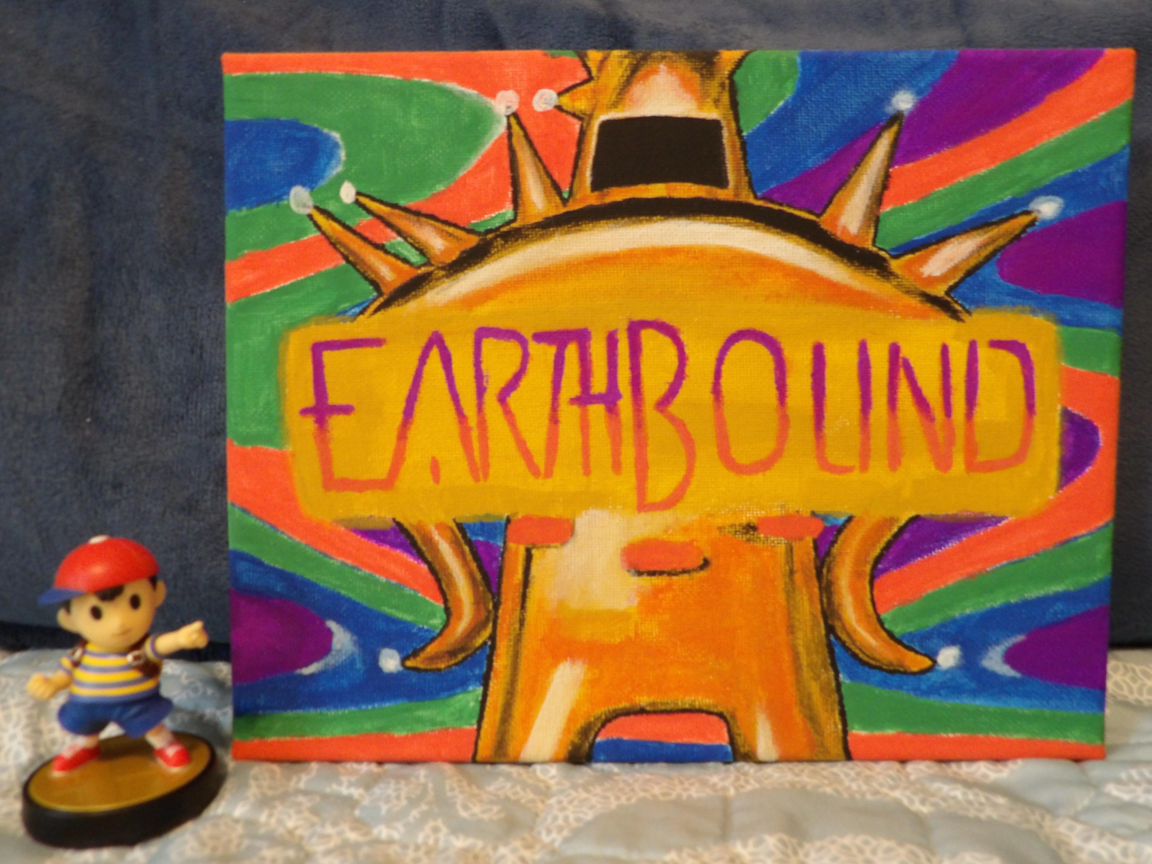 A painting of Earthbound I made a year and a half ago. r/earthbound