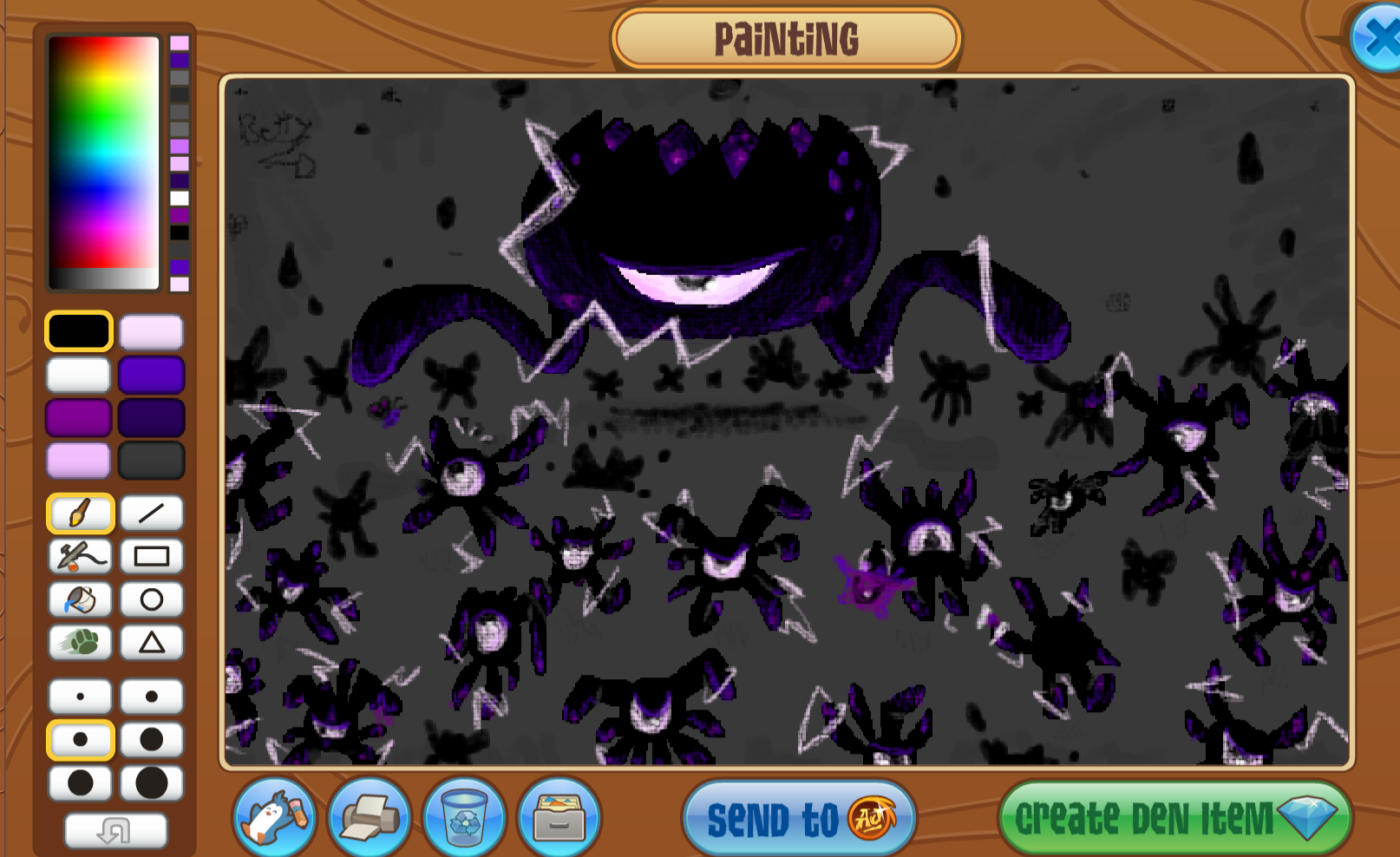 Some phantom king art I did, haven't played this game in yeaaarrrss lol r/AnimalJam