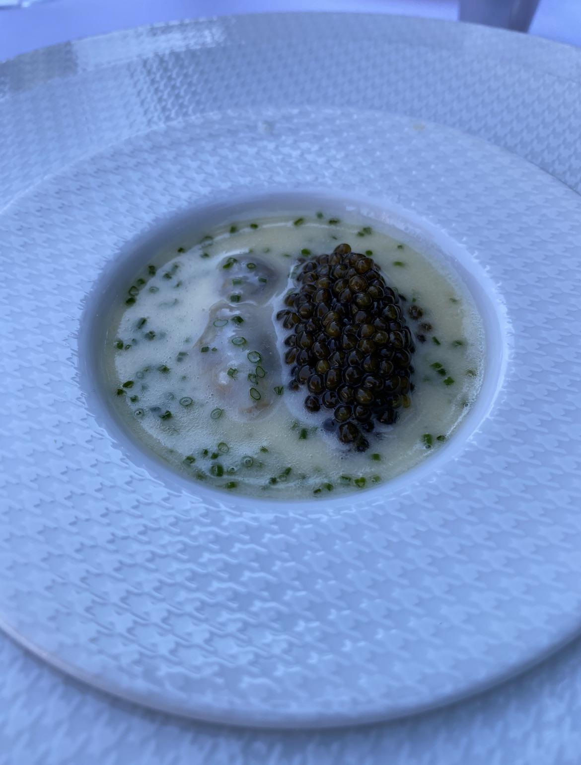 Oysters and Pearls at French Laundry 😍 This Thomas Keller classic never