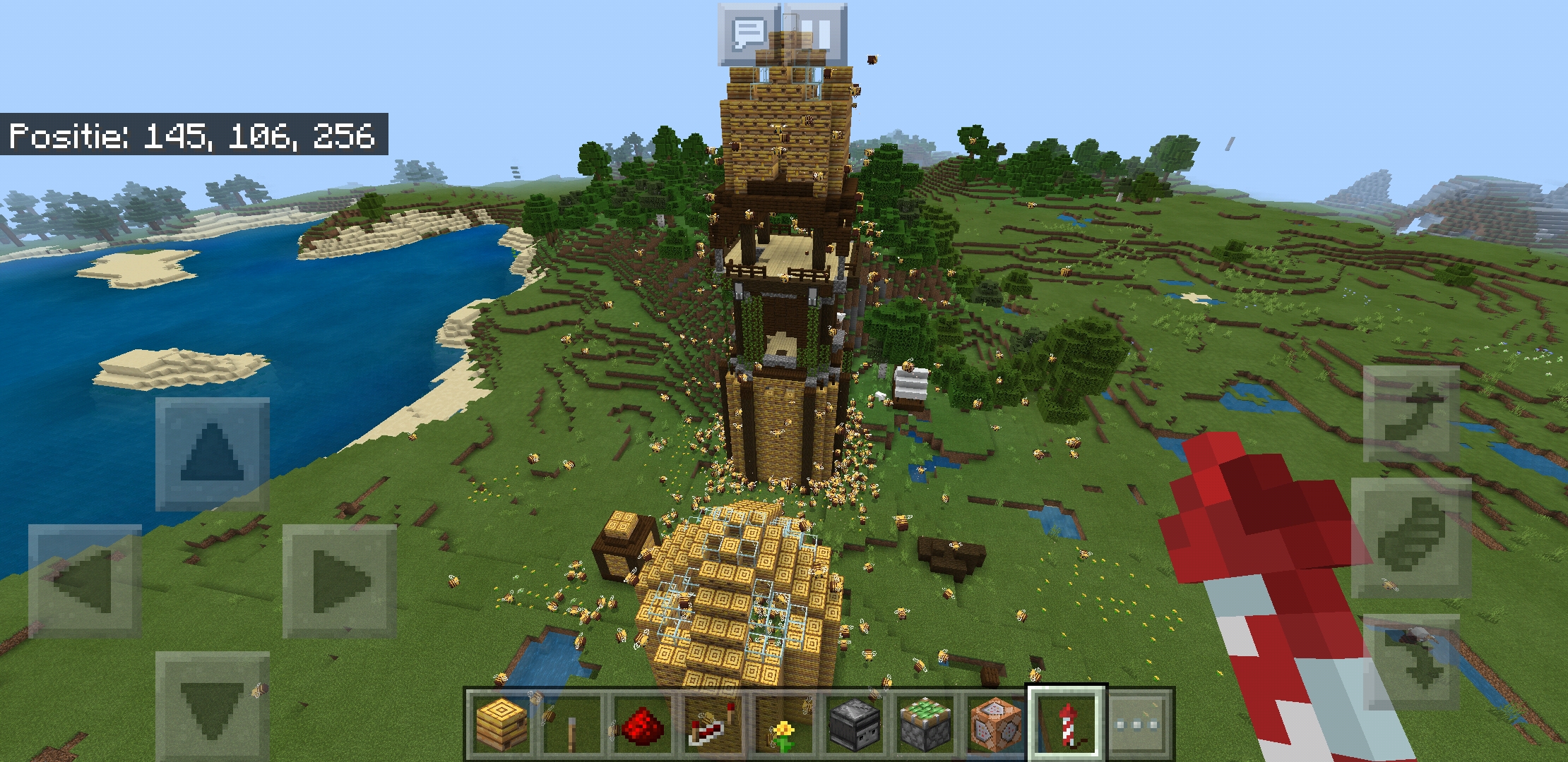 I made beetown planning on making more structures and flowers (a