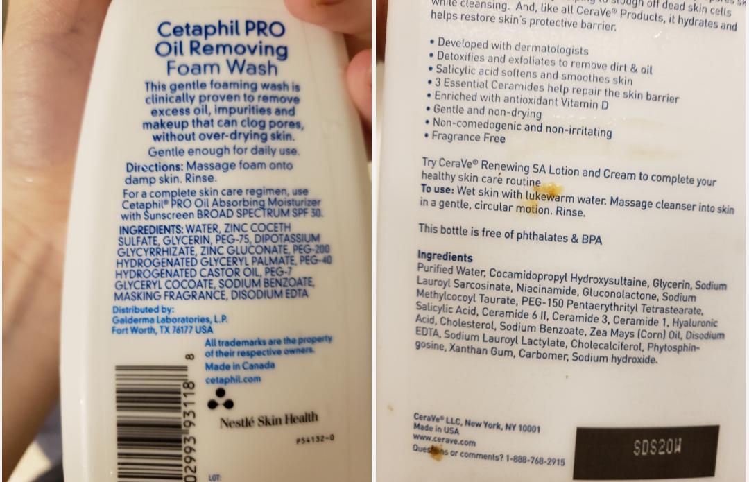 I have been breaking out in hives after I wash my face. I don't know