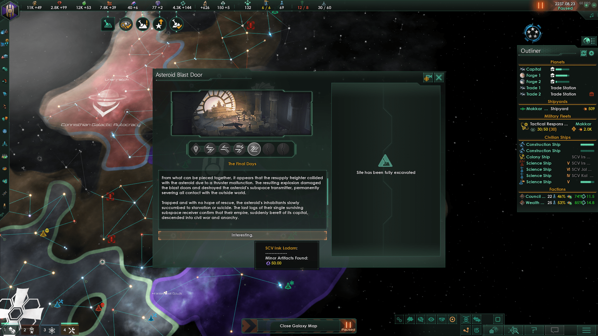 Uuuuhwoooooow... that's a lot of Artifacts r/Stellaris