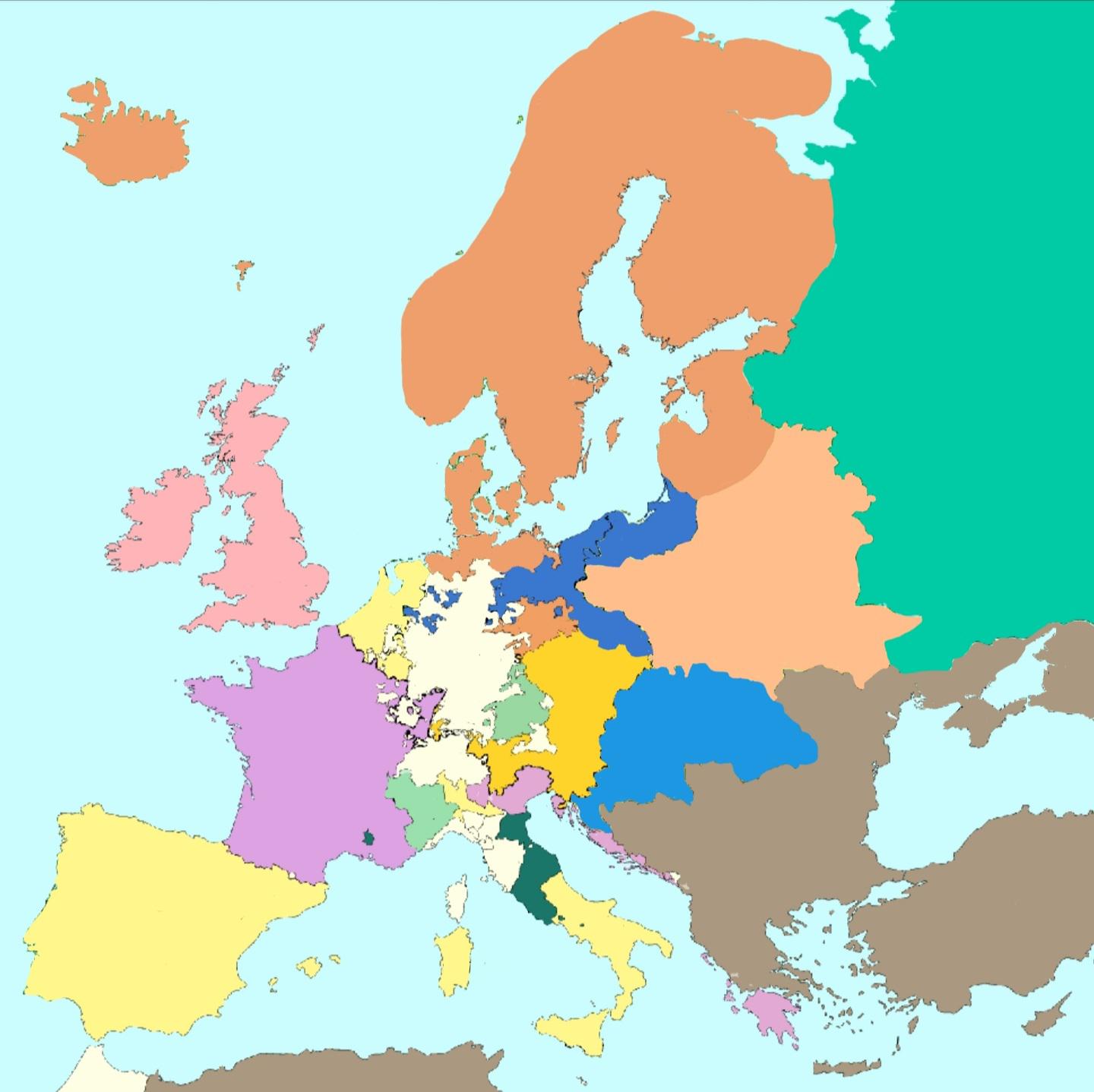 Europe if Sweden won the Great northen war and helped France and Spain