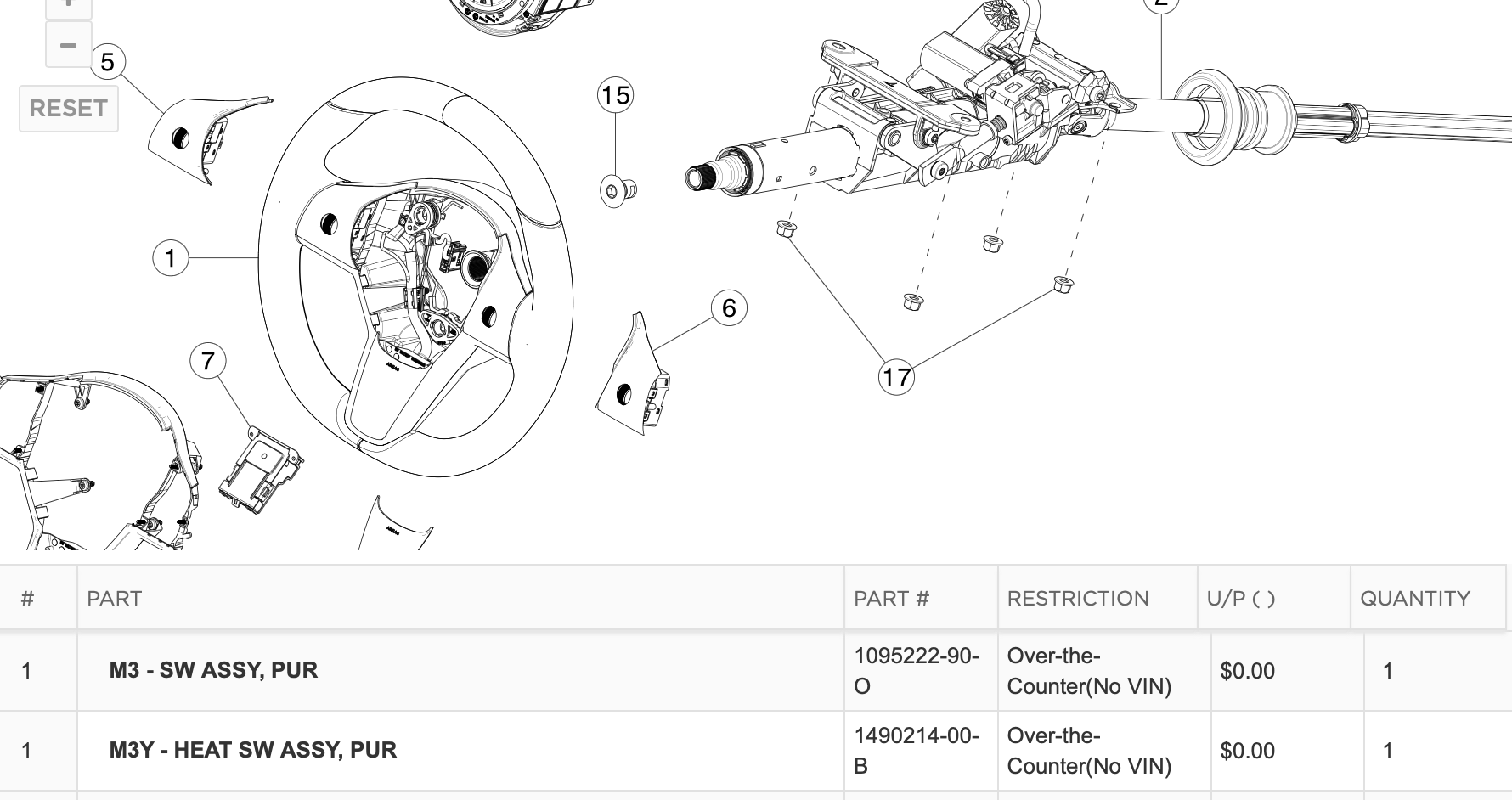 Possible Heated Steering Wheel Retrofit option for Model 3? No VIN