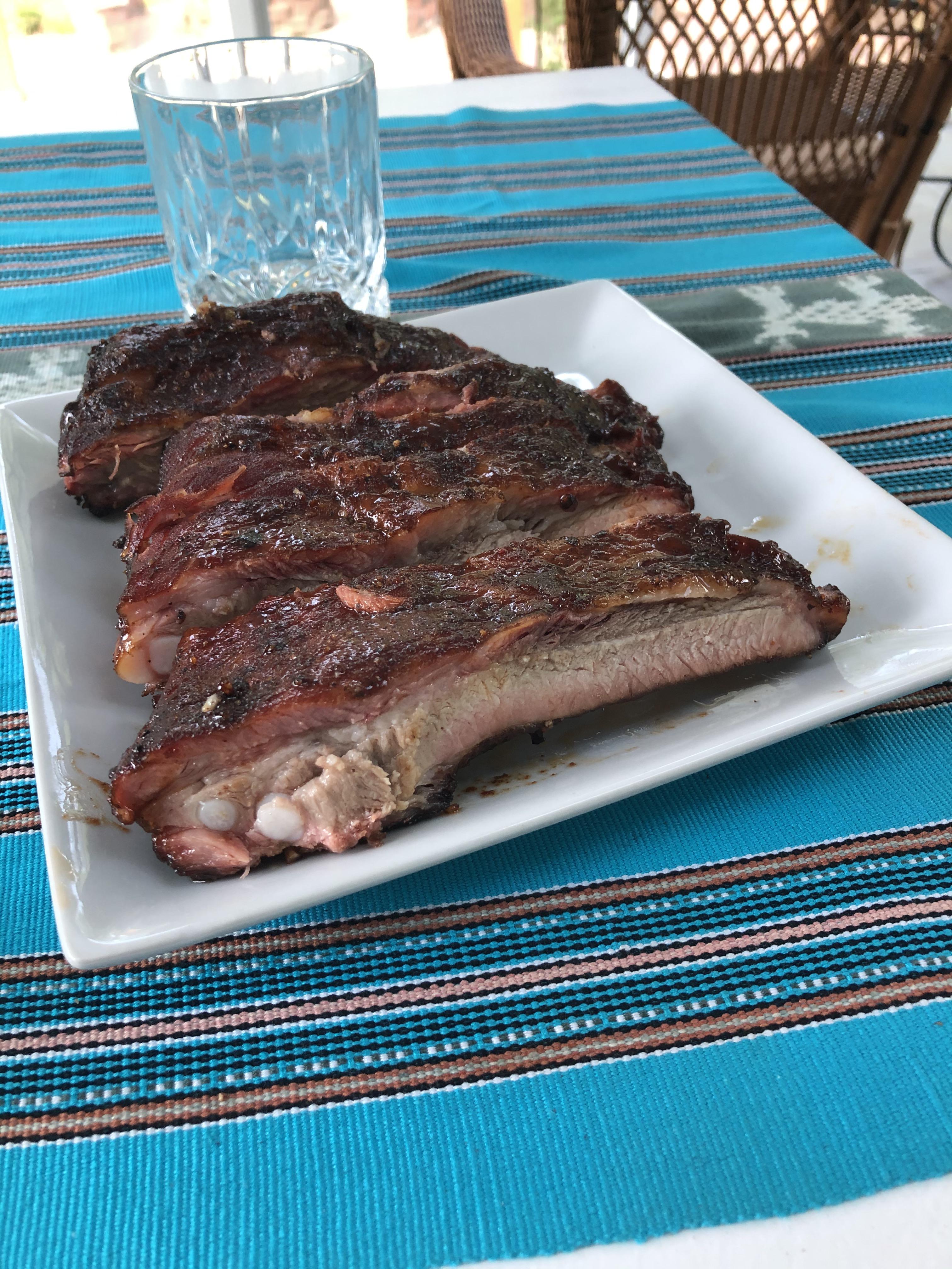 [Homemade] Smoked spare ribs 321 Method r/food