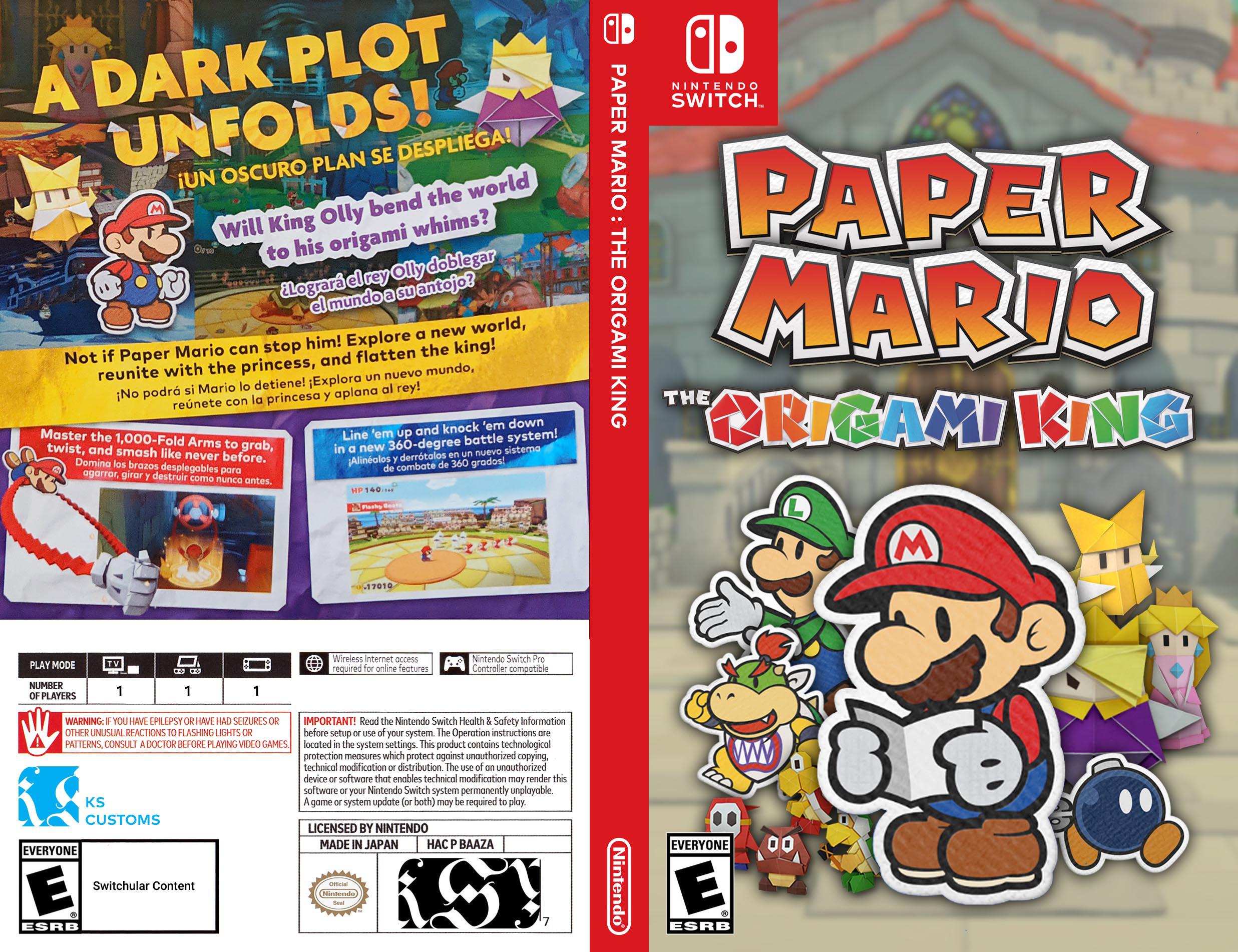 Paper Mario The Origami King in TTYD Style r/NintendoSwitchBoxArt