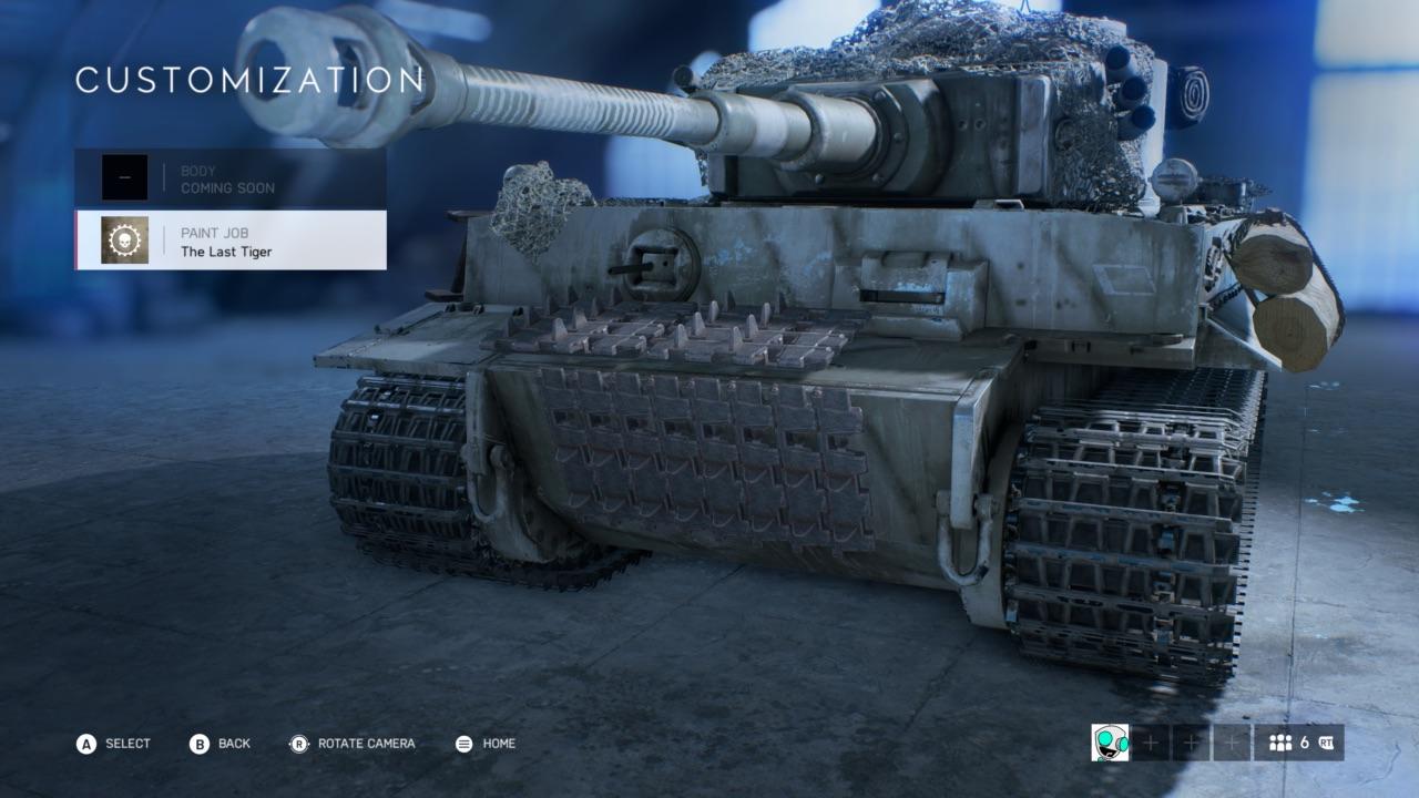 Just got “The Last Tiger” tank skin r/BattlefieldV