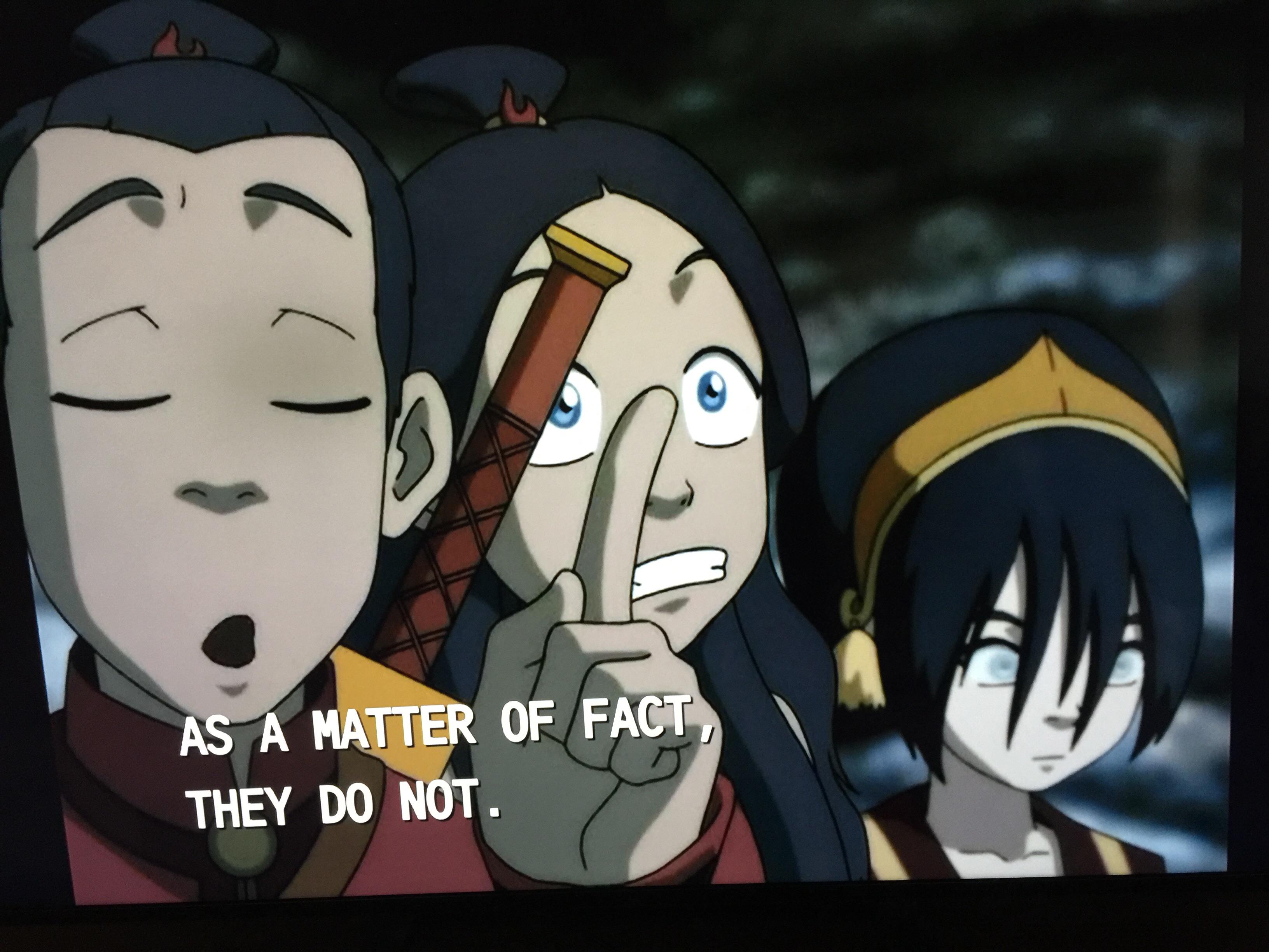 In the 3rd season, when Katara inquires if the spirit world has