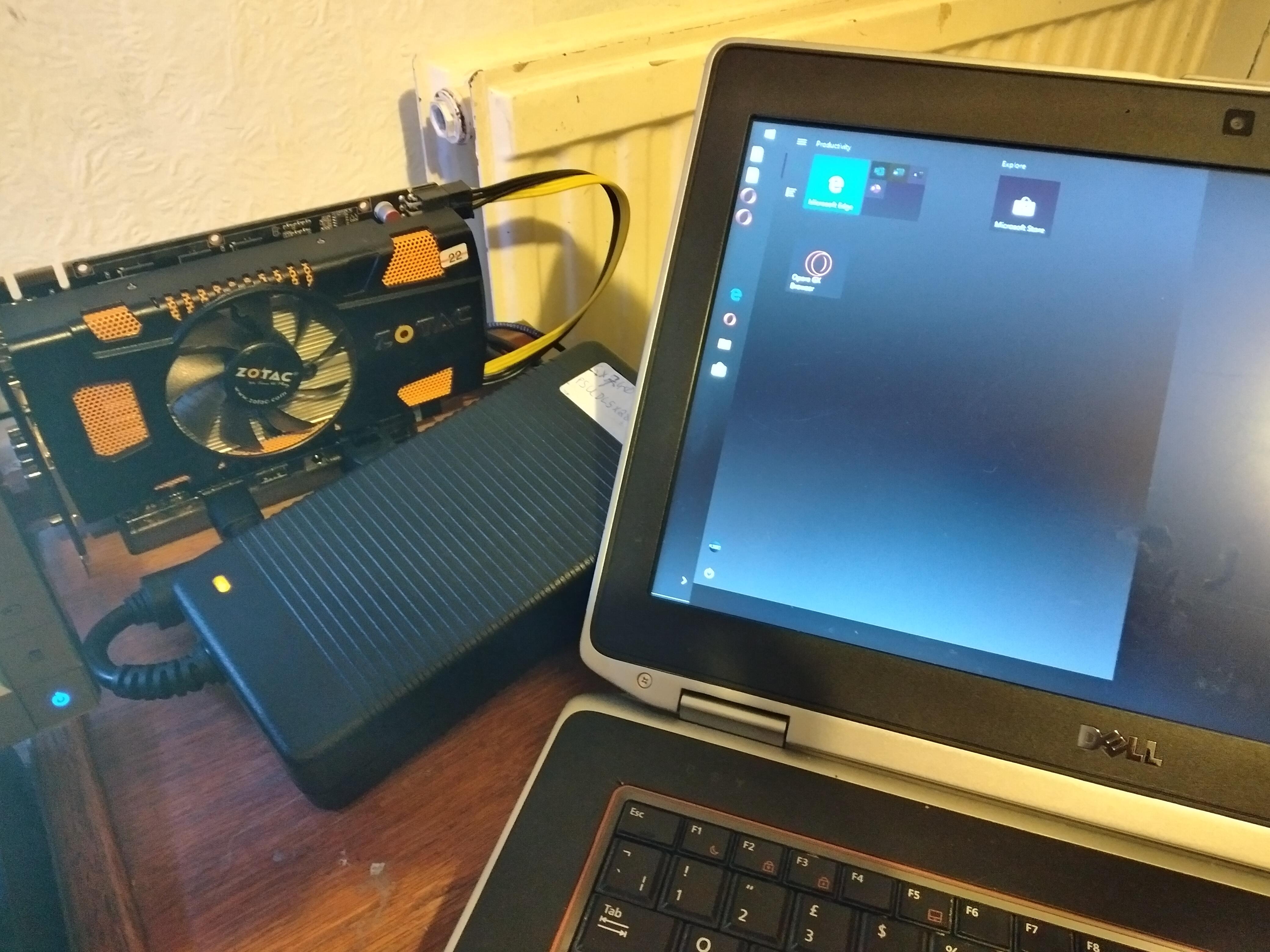 This is what I have got set up and it is not working my laptop is