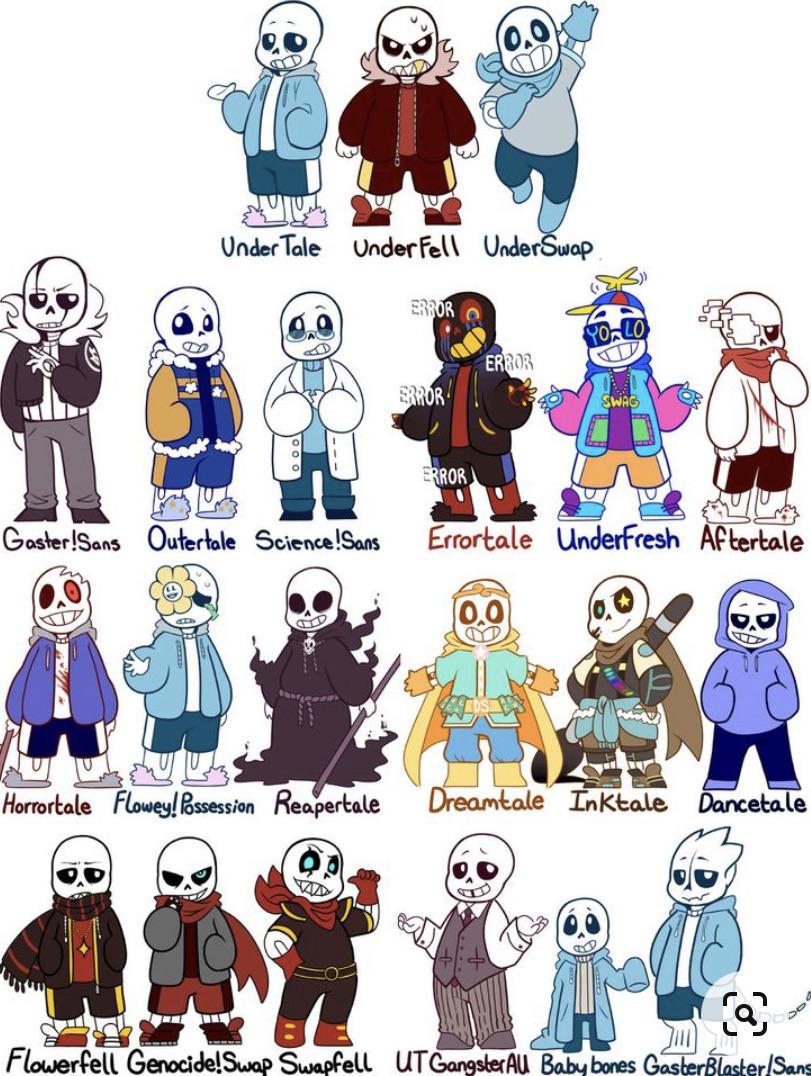 Opponents for any of the sans au characters… (art not mine) r