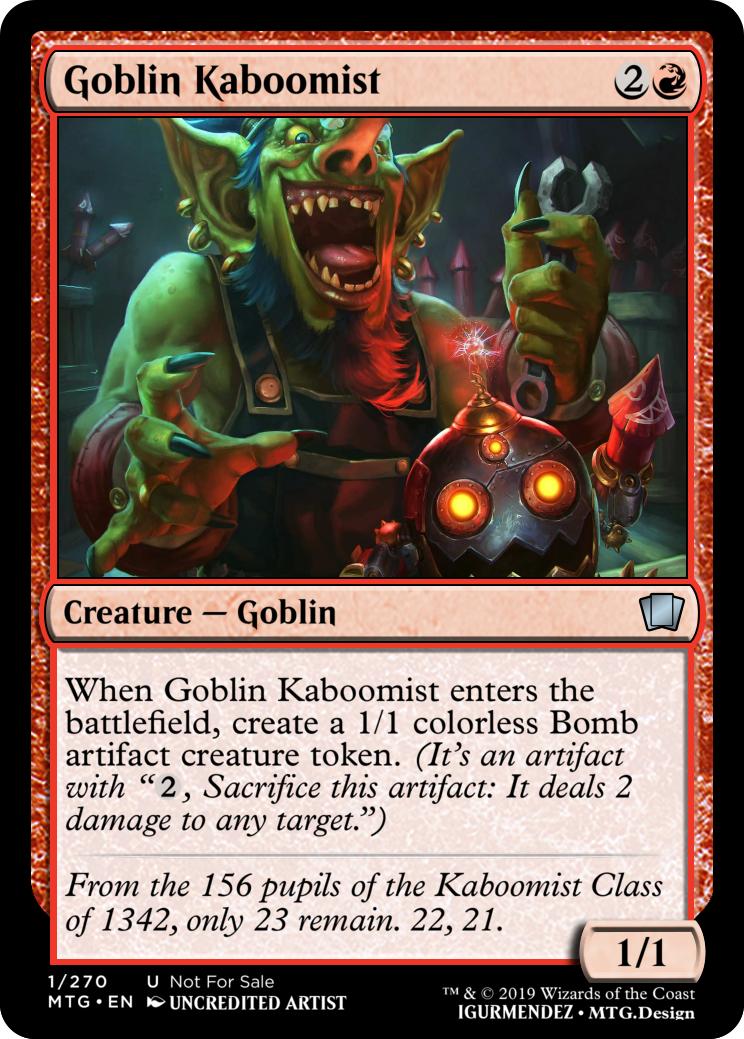 Goblin Kaboomist custommagic
