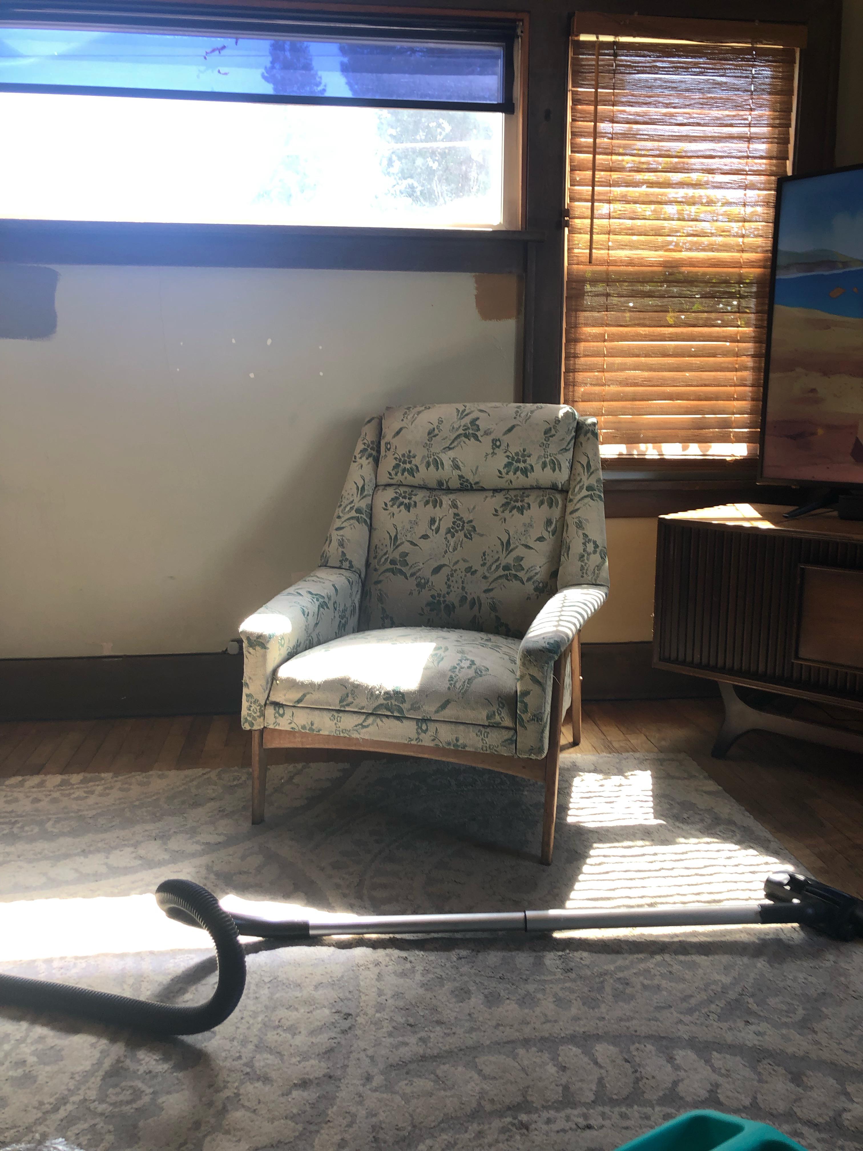 One of two chairs I saved from the dump. r/Mid_Century