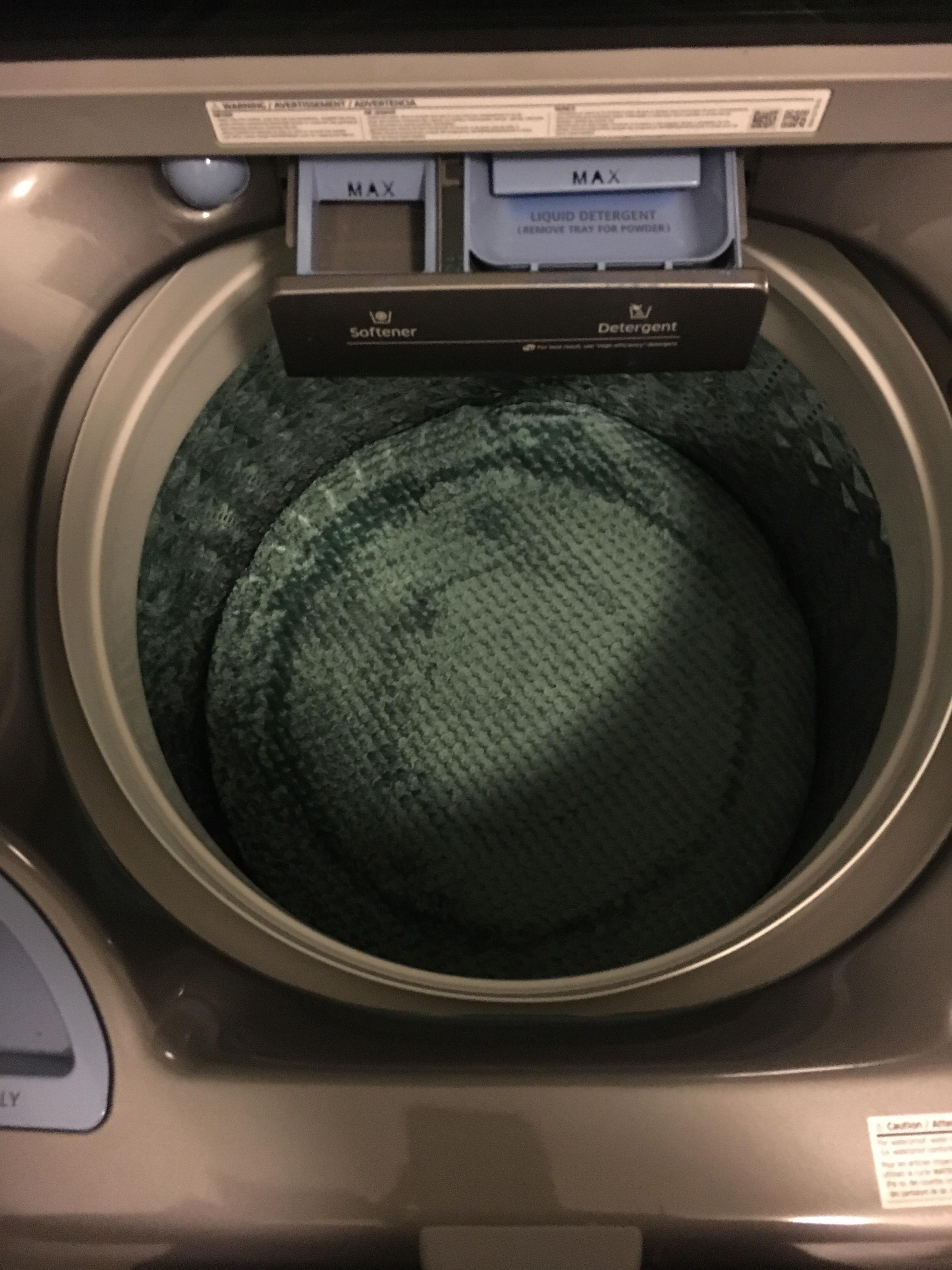 The way my new blanket came out of the wash after the spin cycle r