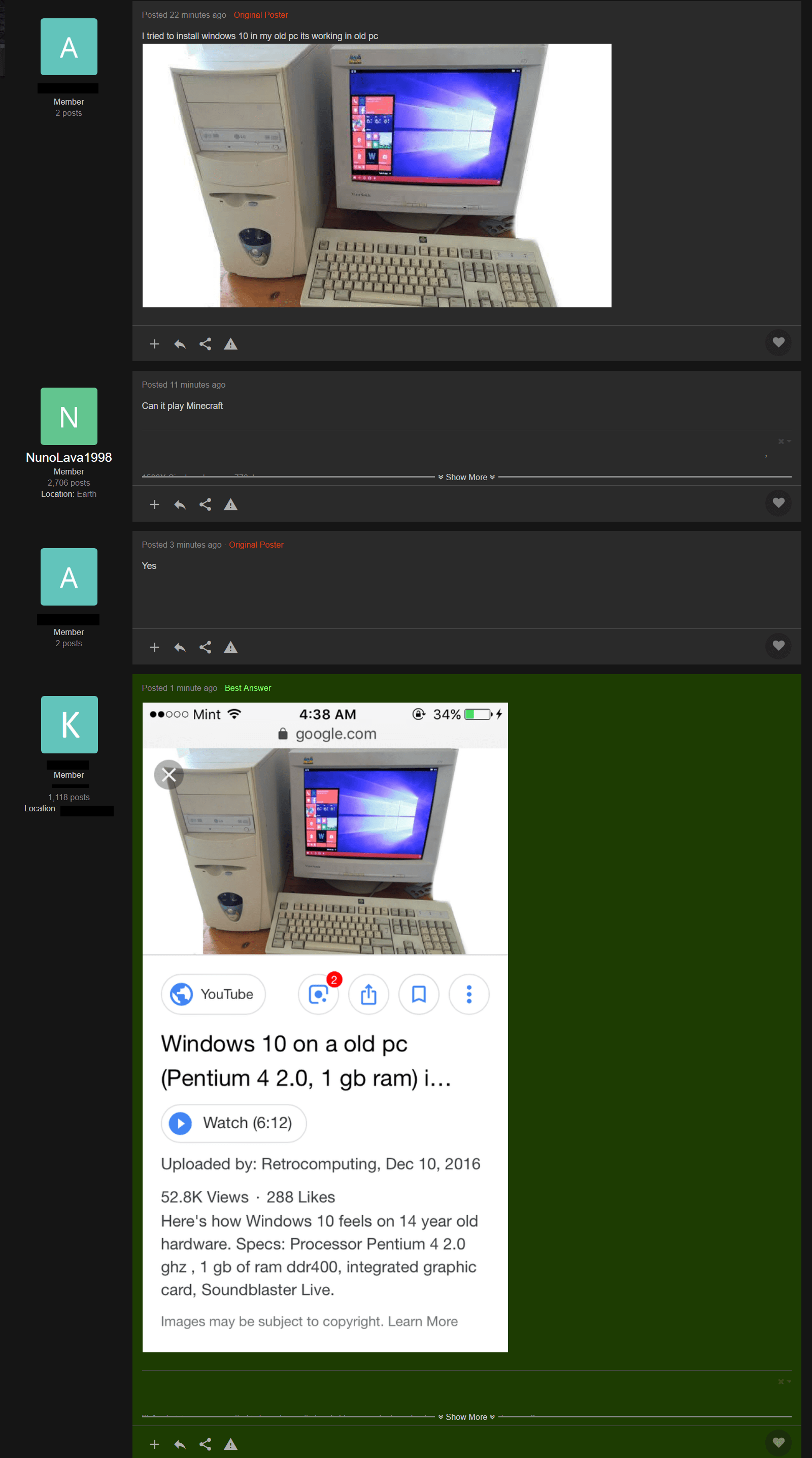 HEY GUYS MY OLD COMPUTER RUNS WINDOWS!!! r/quityourbullshit