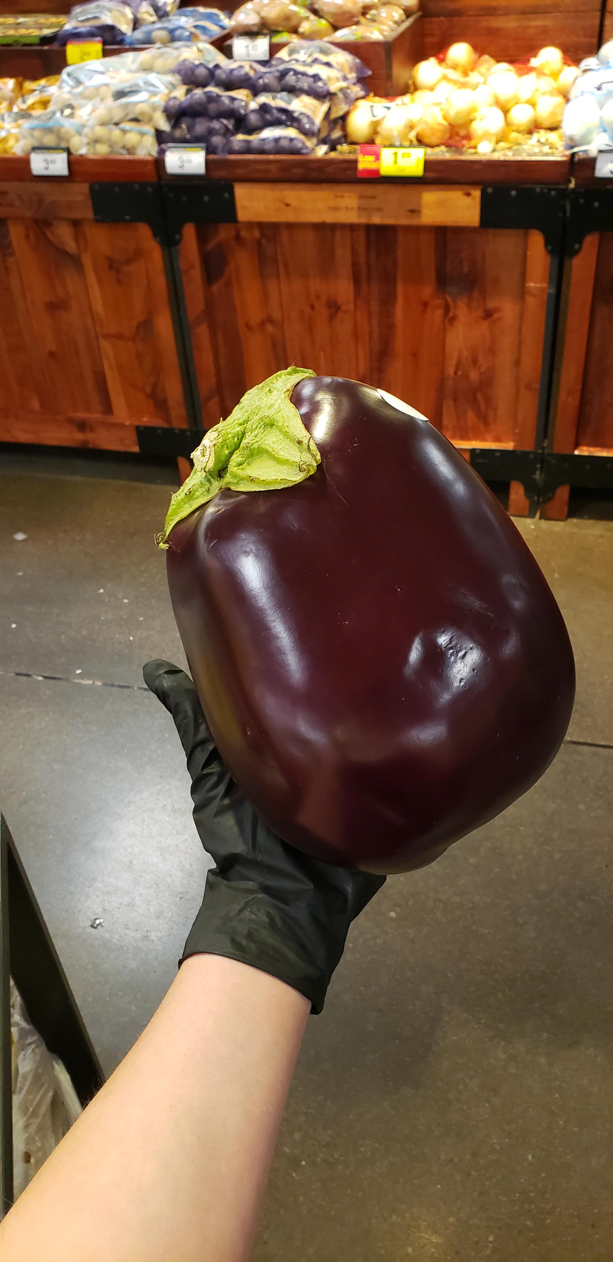 I have never seen an eggplant this massive r/kroger