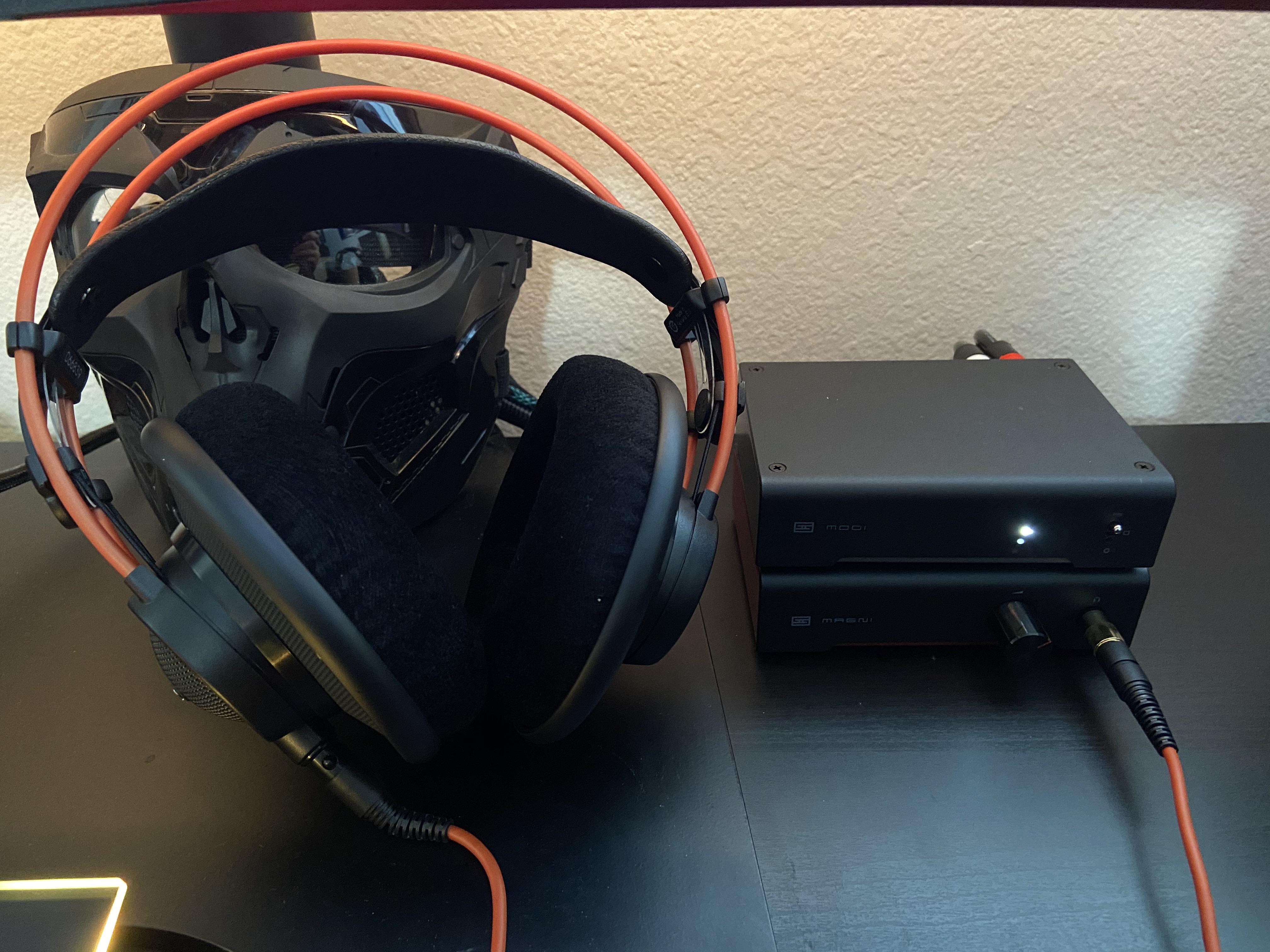 After years and years of gaming headsets, I finally have my first true audiophile setup. AKG