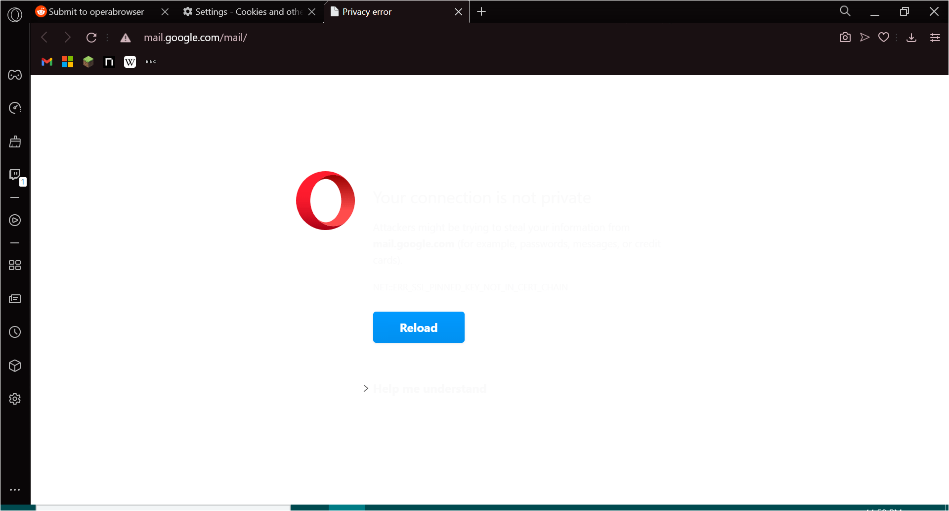 is discord in the sidebar of opera gx browser considered as a tab