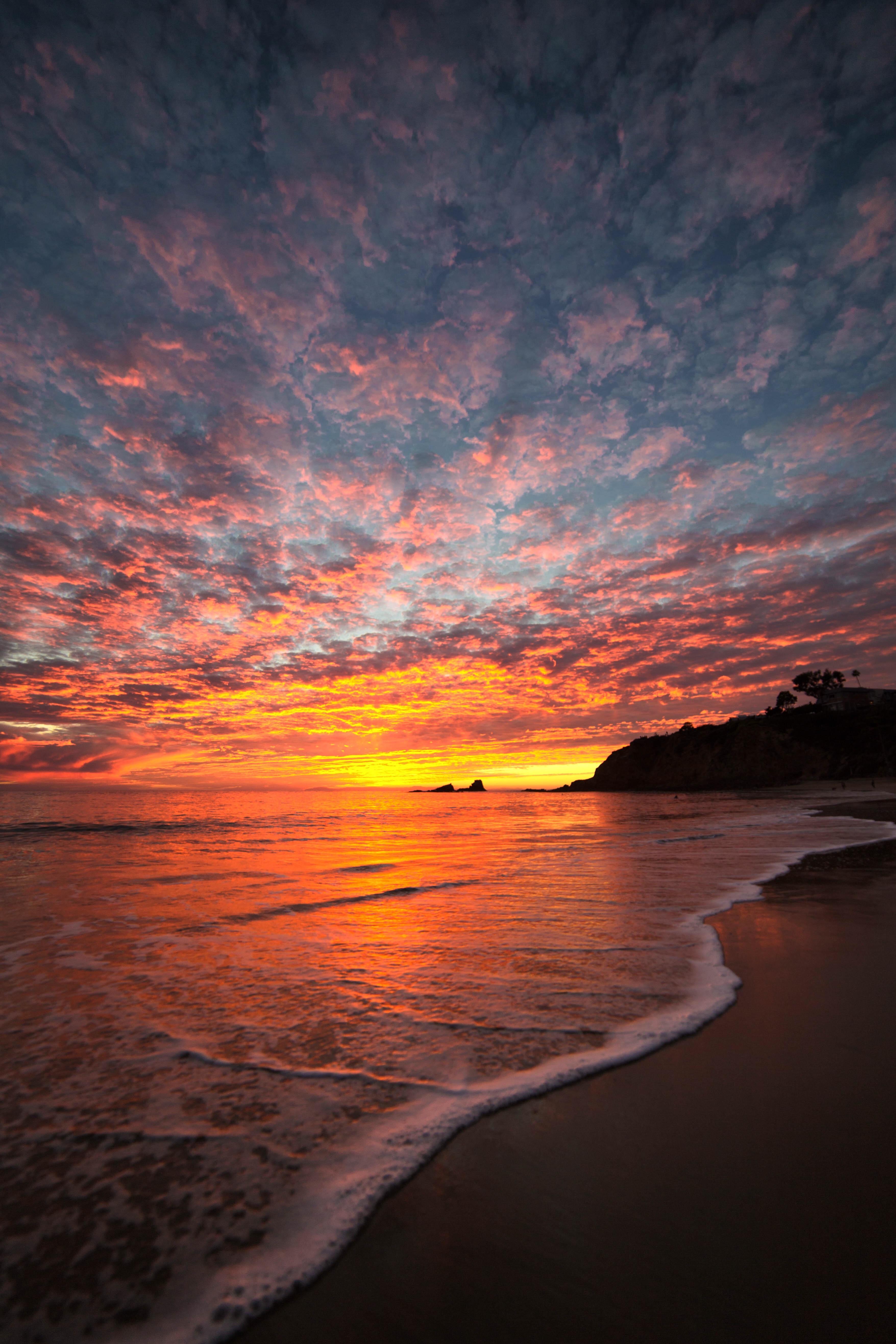 Firey sky. Laguna Beach, CA. [3511X5266] Nature/Landscape Pictures