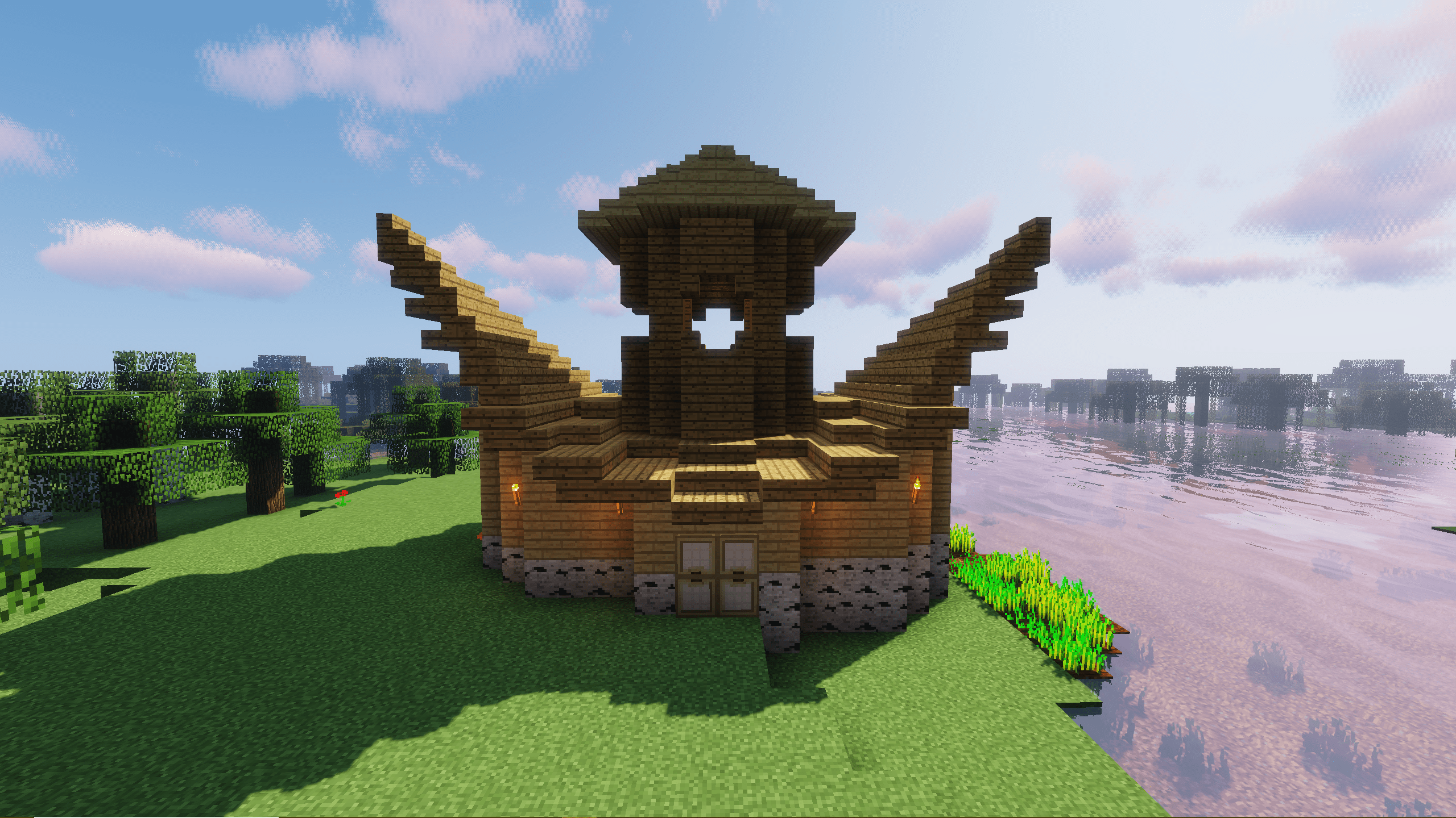 I made a house today and wanted to know what Reddit thinks of it. r/Minecraft