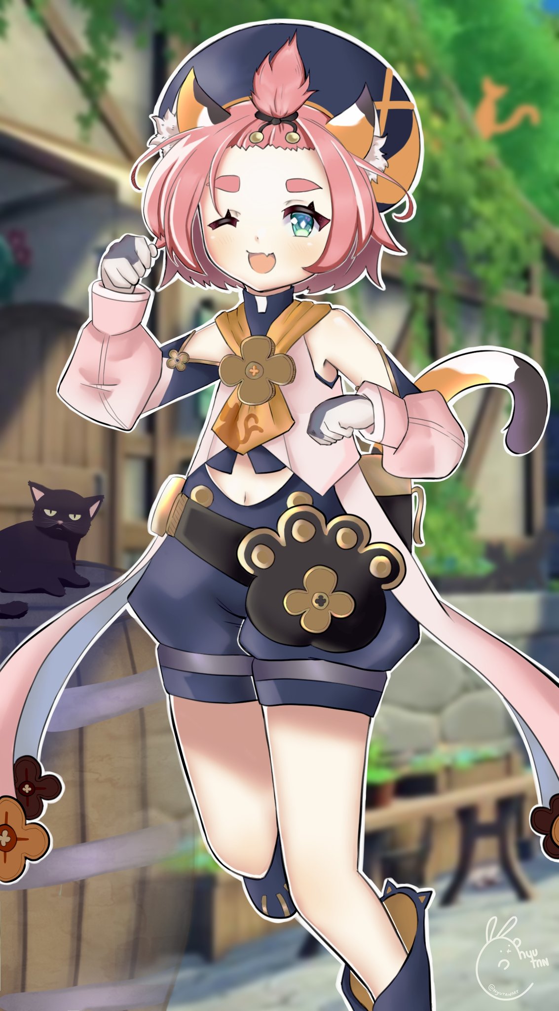Diona didn't come so I did a FanArt NyuTanArt Genshin
