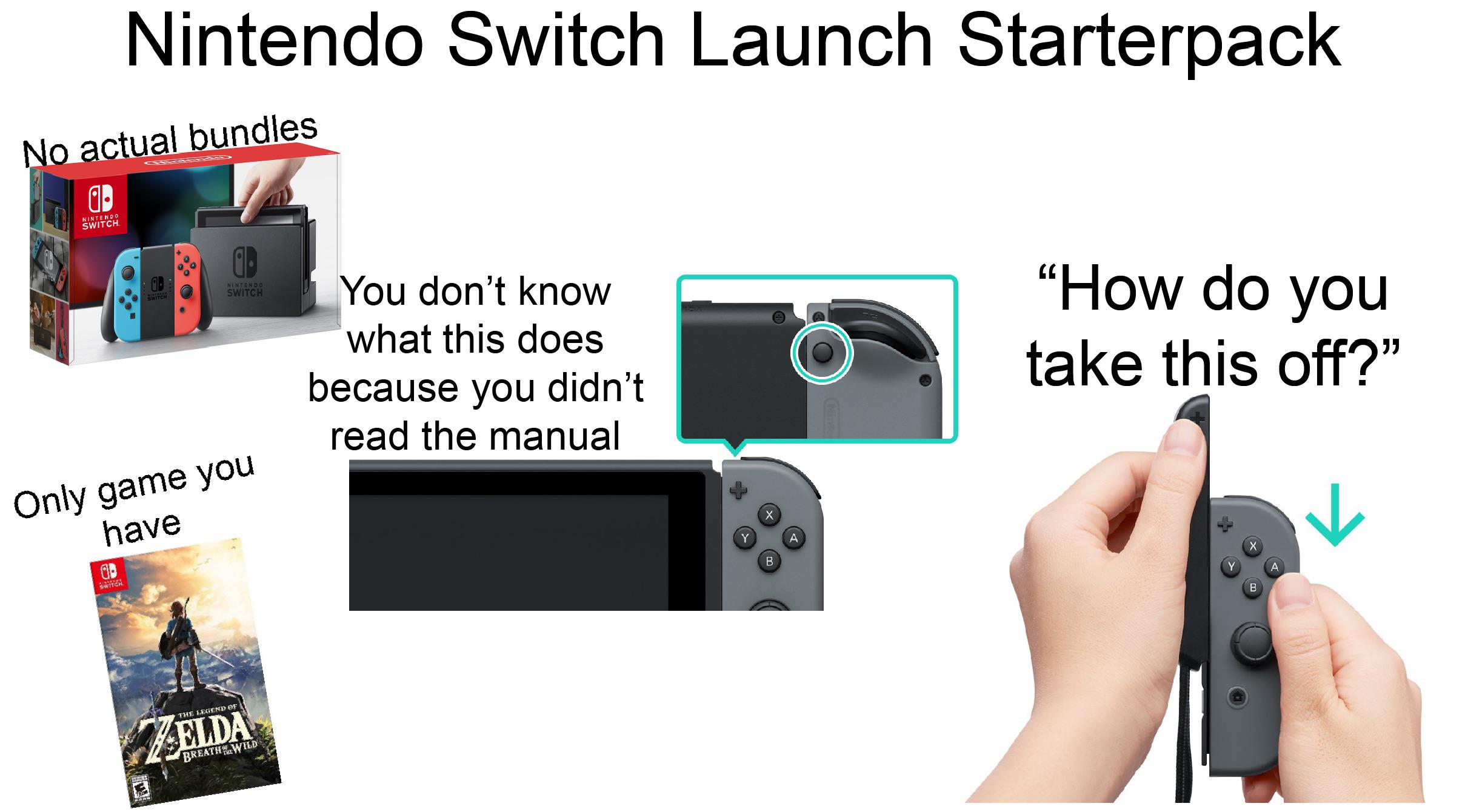 Nintendo Switch Launch Starterpack r/starterpacks