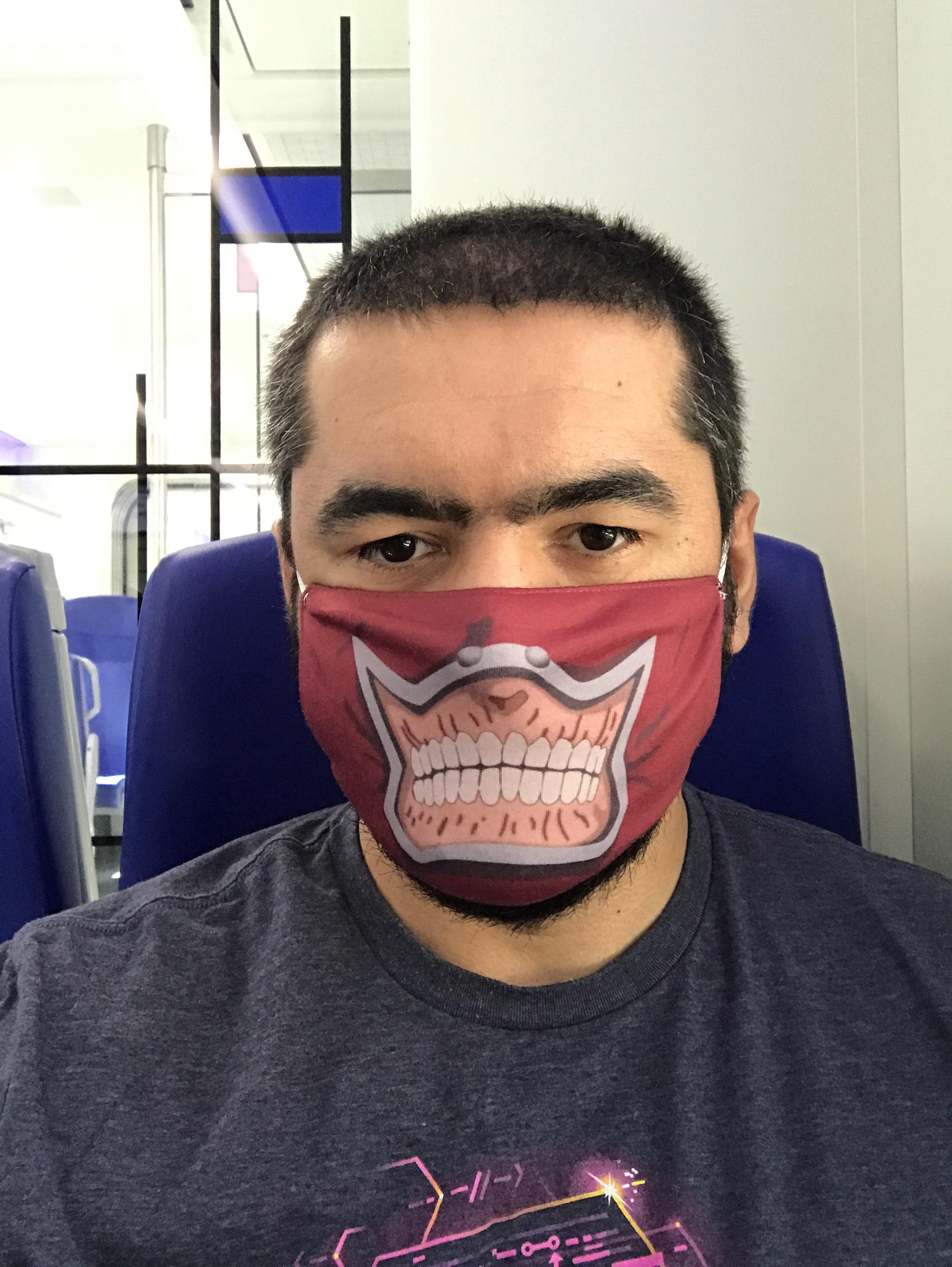 My new mask works great. Everyone stays away ;) Could you guess whose