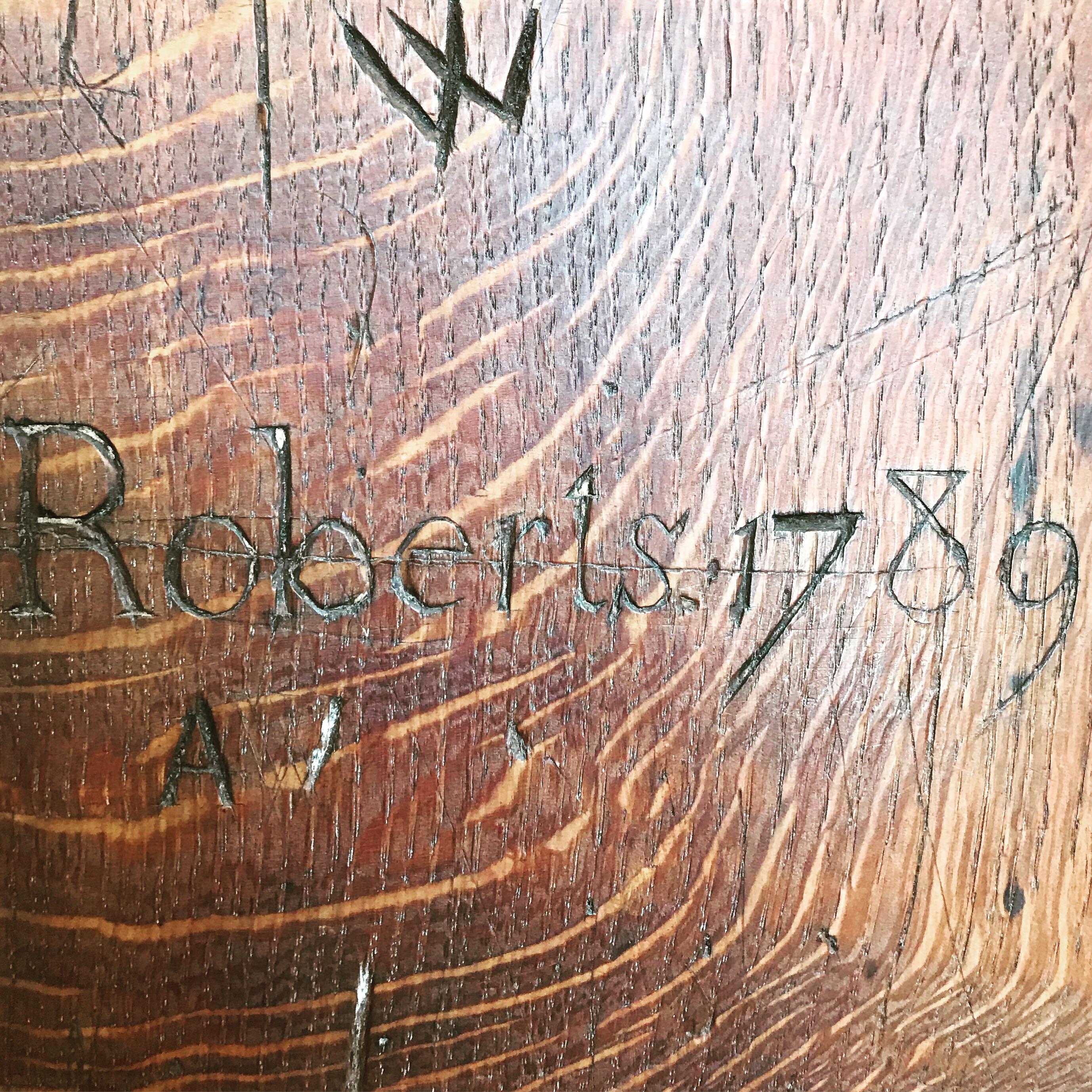 More old graffiti found crossword puzzle of “Roberts” across and “OA