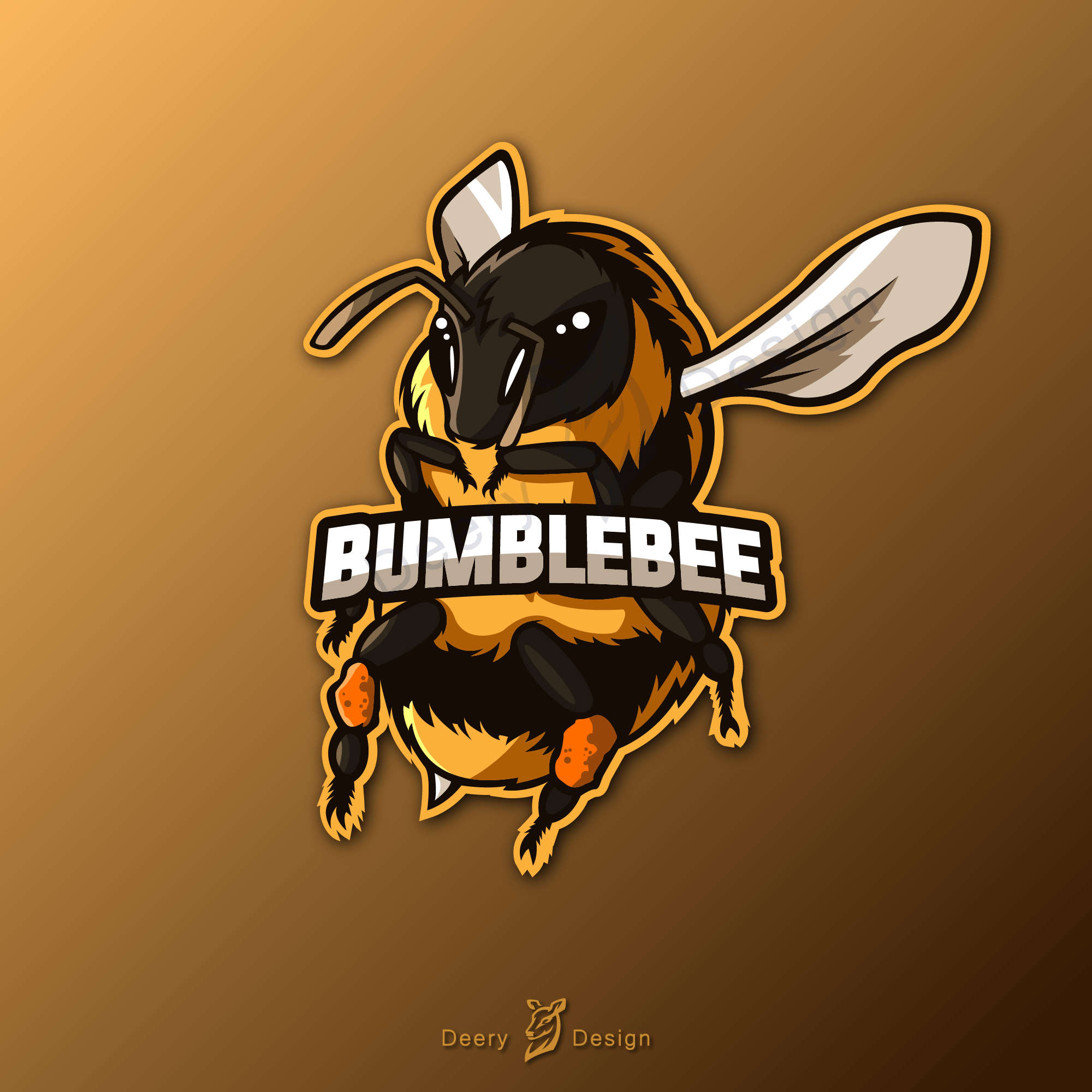 Bumblebee mascot logo r/AdobeIllustrator