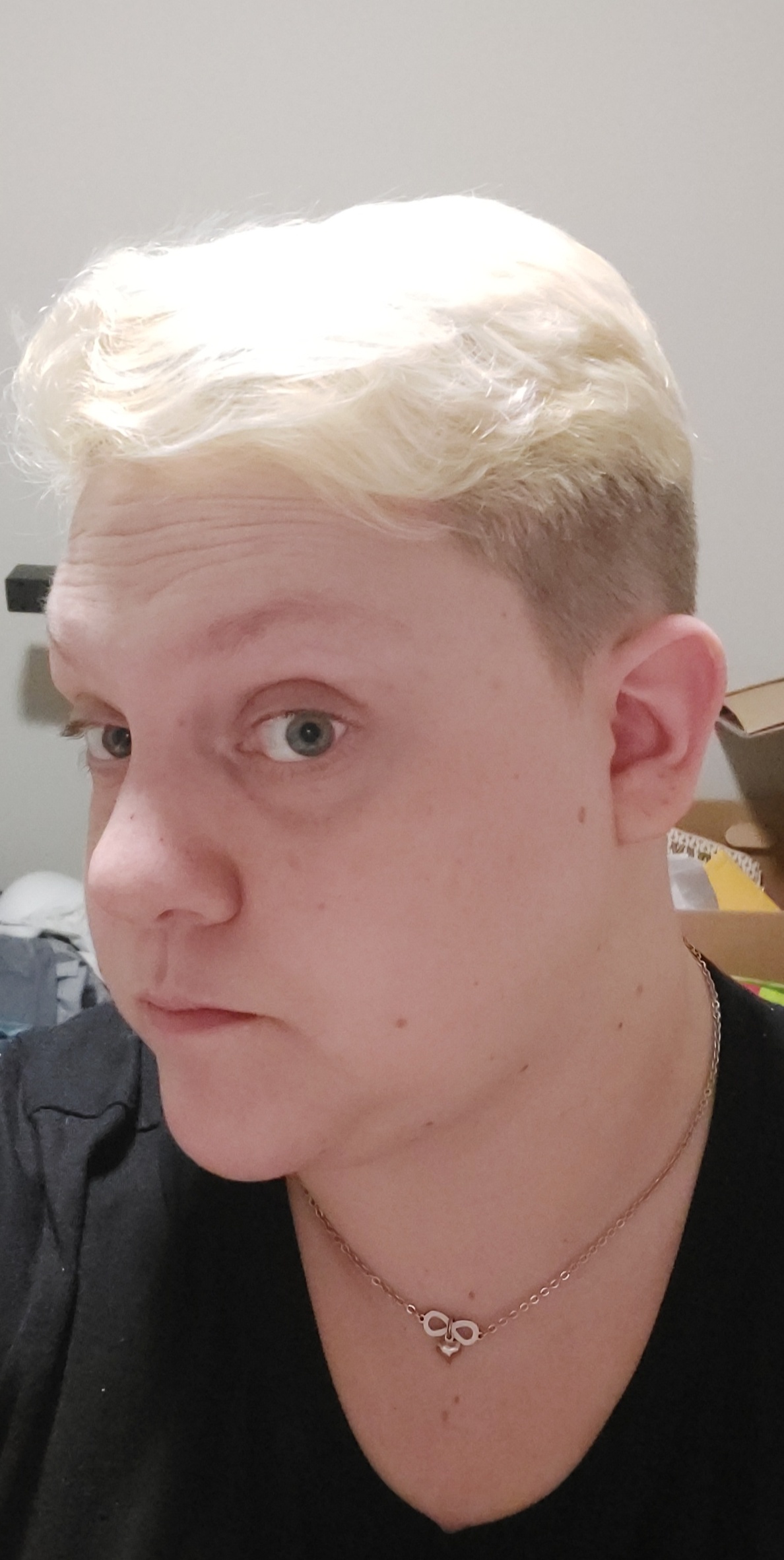 Filling platinum hair r/Hair