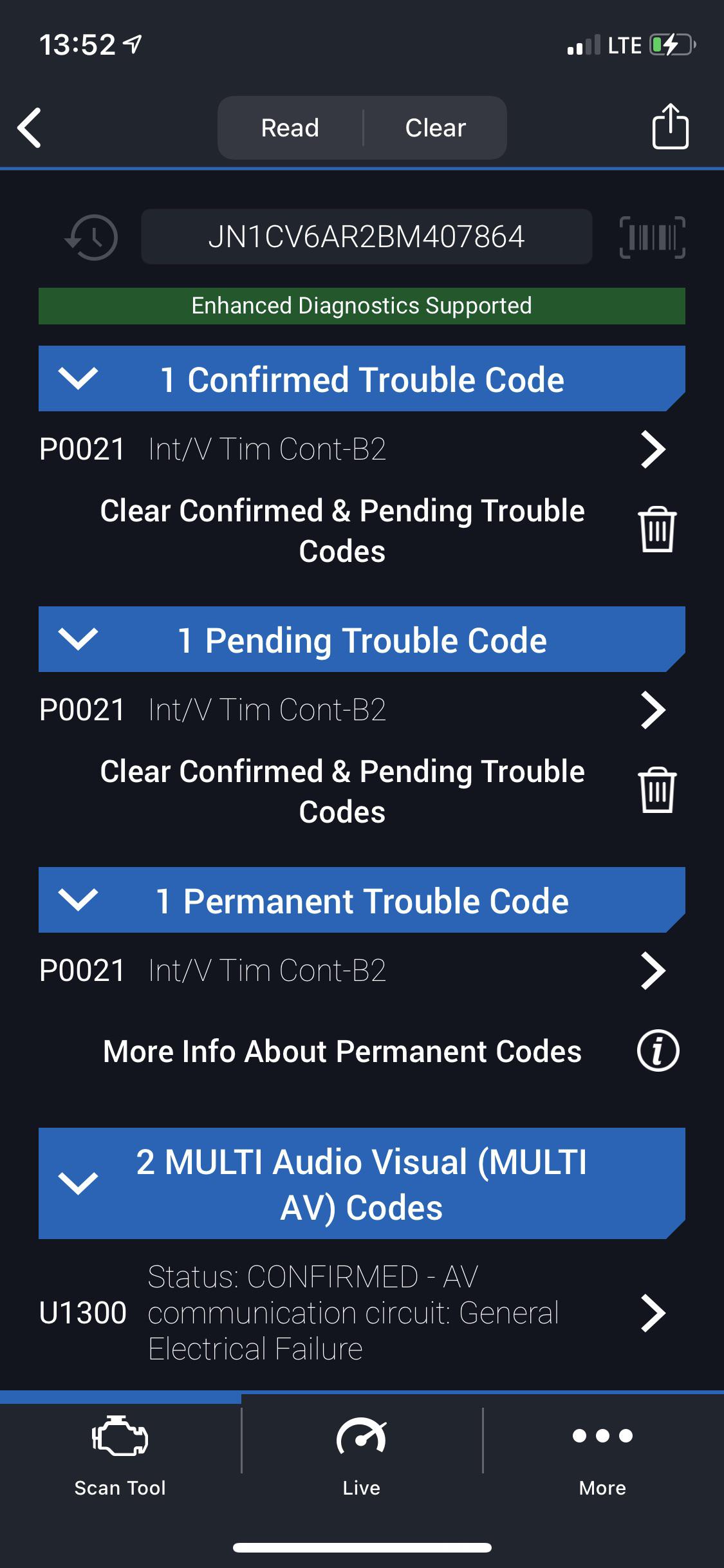 Limp mode and P0021 code, any ideas which part is broken? : r/infiniti